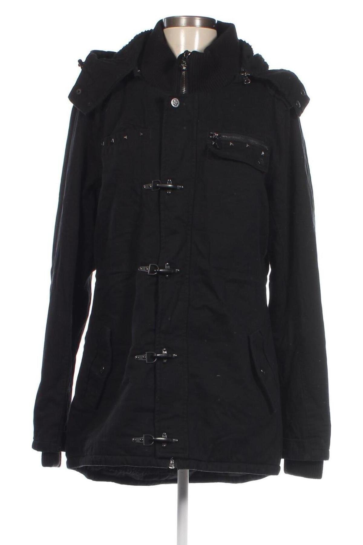 Γυναικείο μπουφάν Rock Rebel, Μέγεθος L, Χρώμα Μαύρο, Τιμή 23,90 €