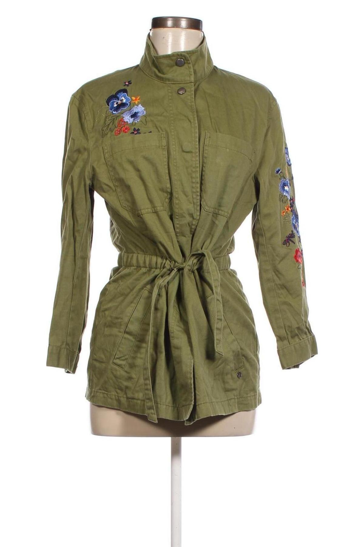Γυναικείο μπουφάν Tom Tailor, Μέγεθος S, Χρώμα Πράσινο, Τιμή 16,82 €