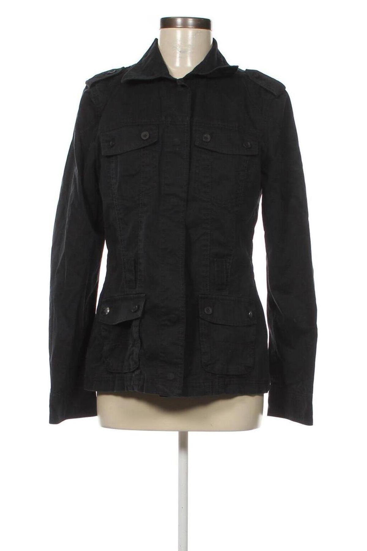 Γυναικείο μπουφάν Tom Tailor, Μέγεθος M, Χρώμα Μαύρο, Τιμή 16,82 €