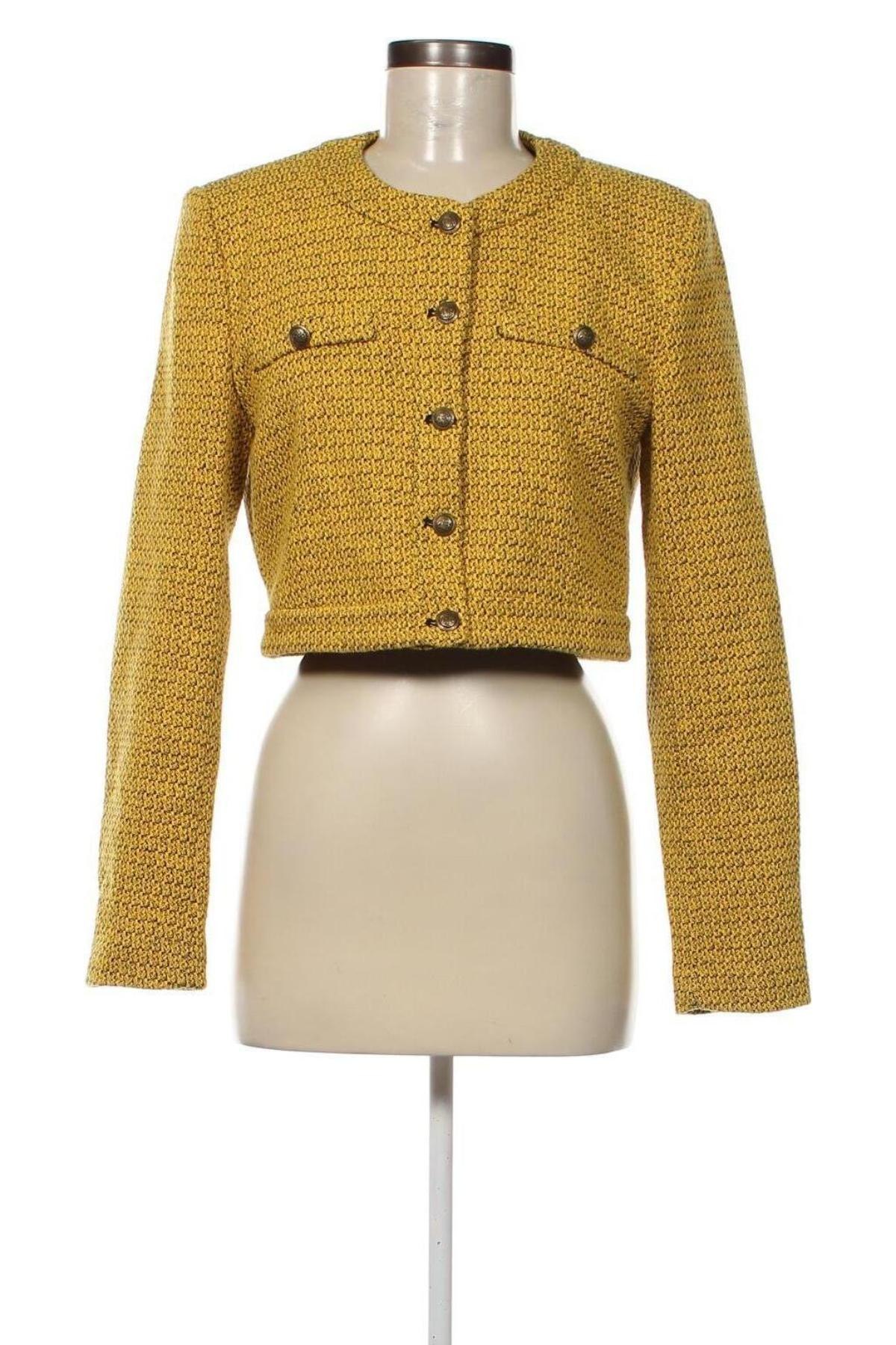 Γυναικείο μπουφάν Zara, Μέγεθος L, Χρώμα Κίτρινο, Τιμή 13,36 €