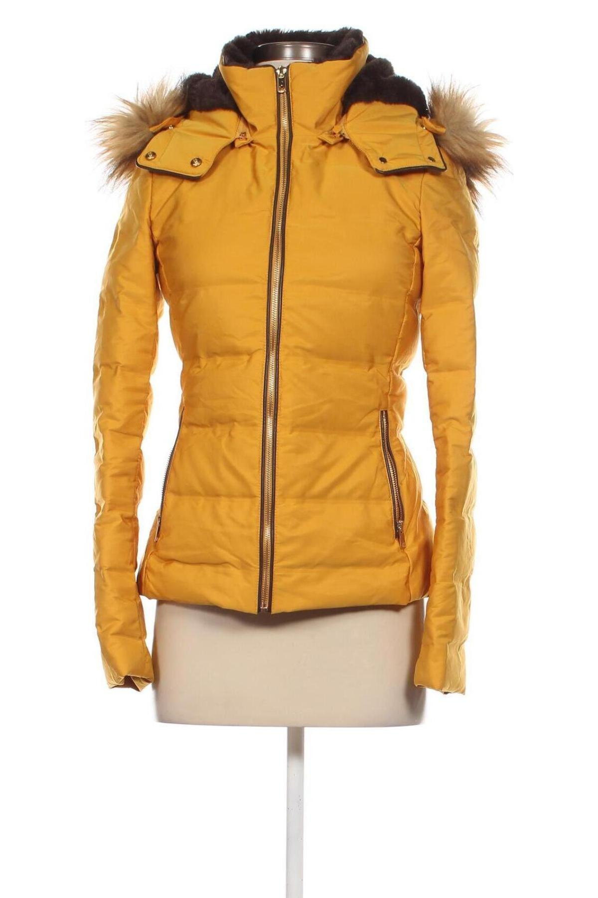 Дамско яке Zara, Размер S, Цвят Жълт, Цена 36,49 лв.