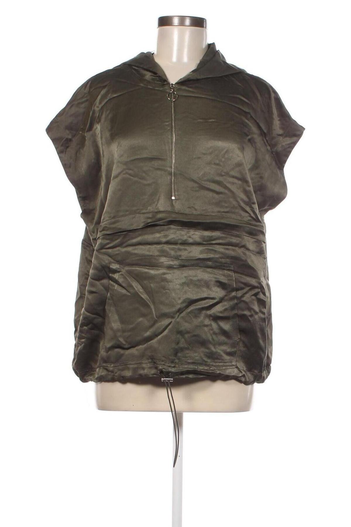 Дамско яке Zara, Размер XL, Цвят Зелен, Цена 26,40 лв.