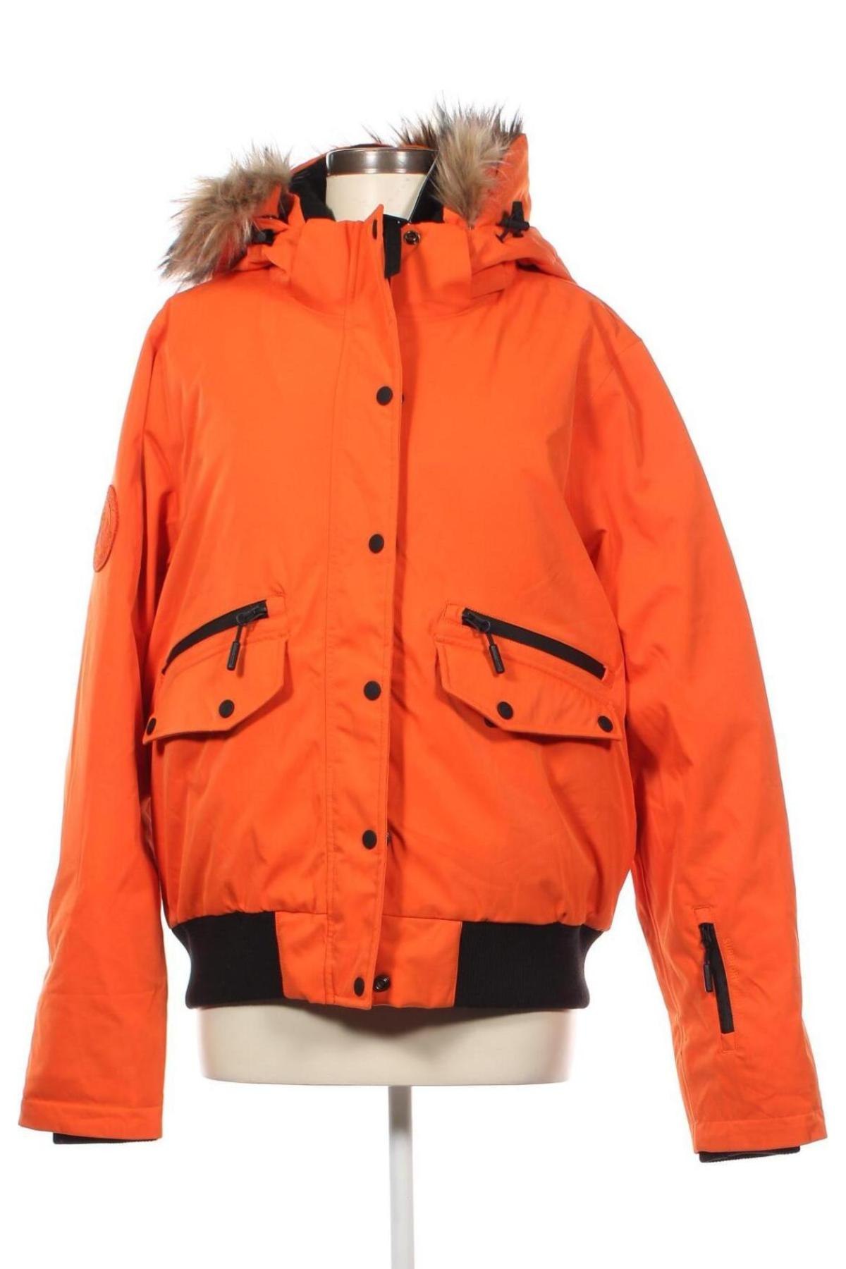 Damenjacke für Wintersports Superdry, Größe XL, Farbe Orange, Preis € 50,99