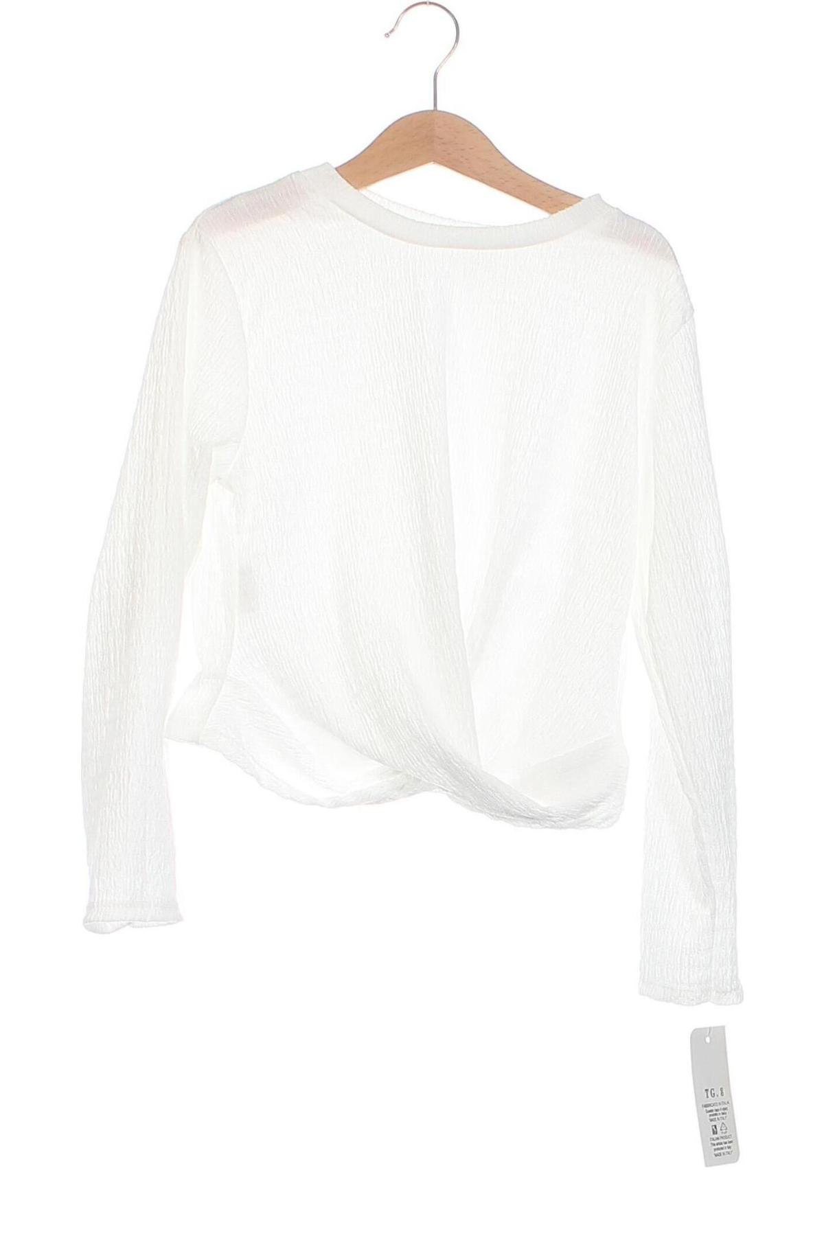 Детска блуза, Размер 7-8y/ 128-134 см, Цвят Бял, Цена 7,20 лв.