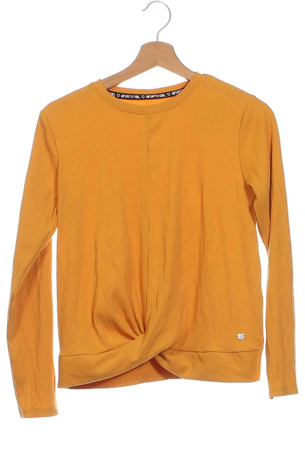Детска блуза A punto, Размер 10-11y/ 146-152 см, Цвят Жълт, Цена 6,27 лв.