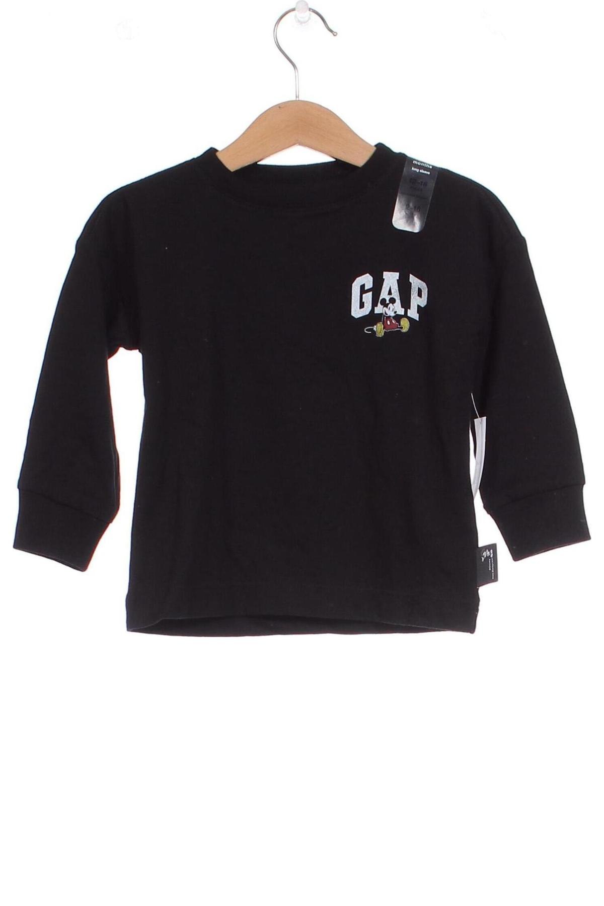 Παιδική μπλούζα Gap, Μέγεθος 12-18m/ 80-86 εκ., Χρώμα Μαύρο, Τιμή 7,73 €