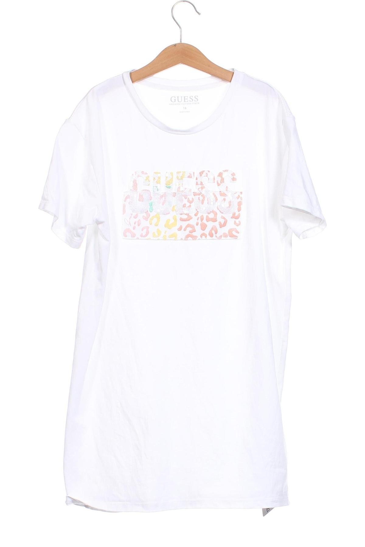 Kinder Shirt Guess, Größe 15-18y/ 170-176 cm, Farbe Weiß, Preis € 17,86