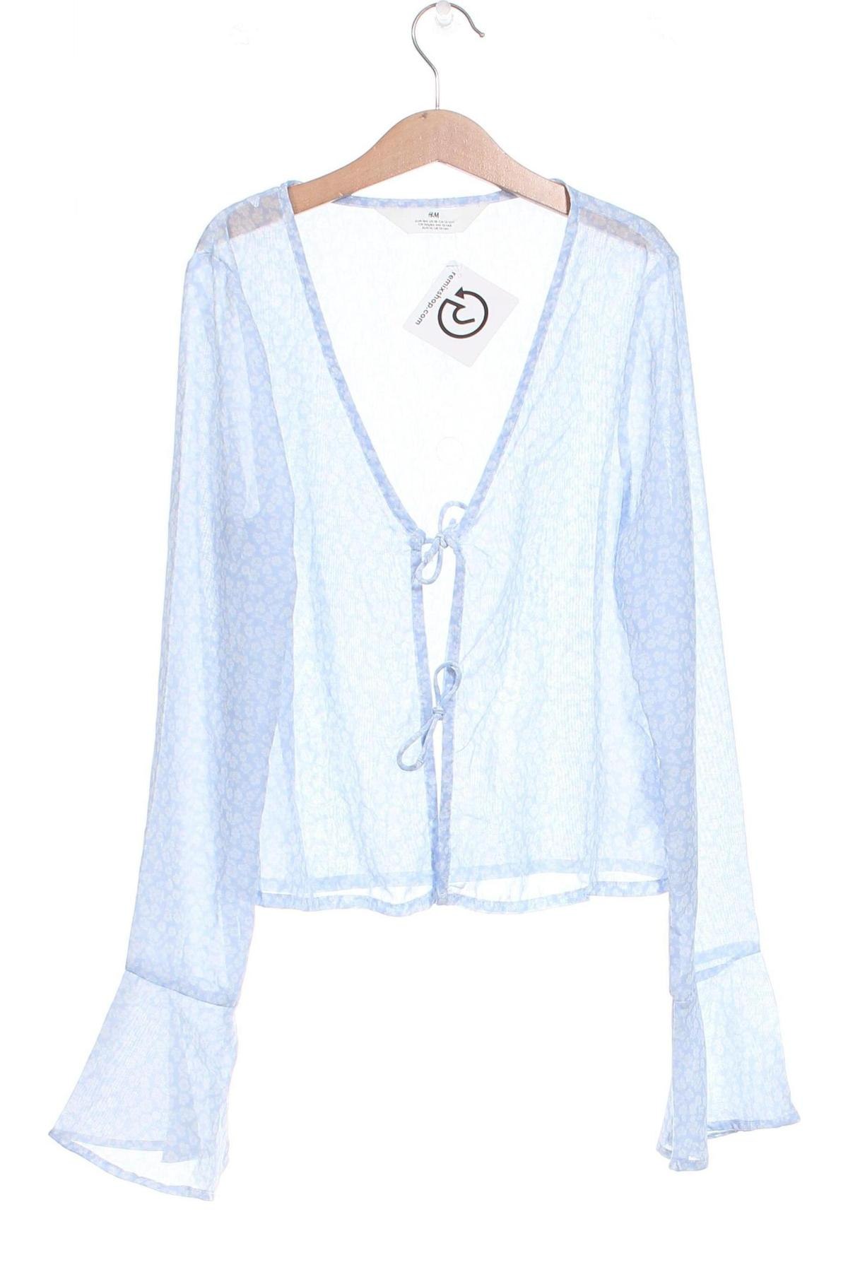 Dziecięca bluzka H&M, Rozmiar 13-14y/ 164-168 cm, Kolor Niebieski, Cena 17,59 zł