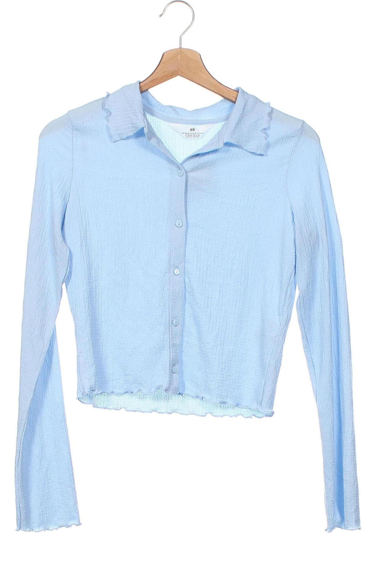 Kinder Shirt H&M, Größe 12-13y/ 158-164 cm, Farbe Blau, Preis € 3,83