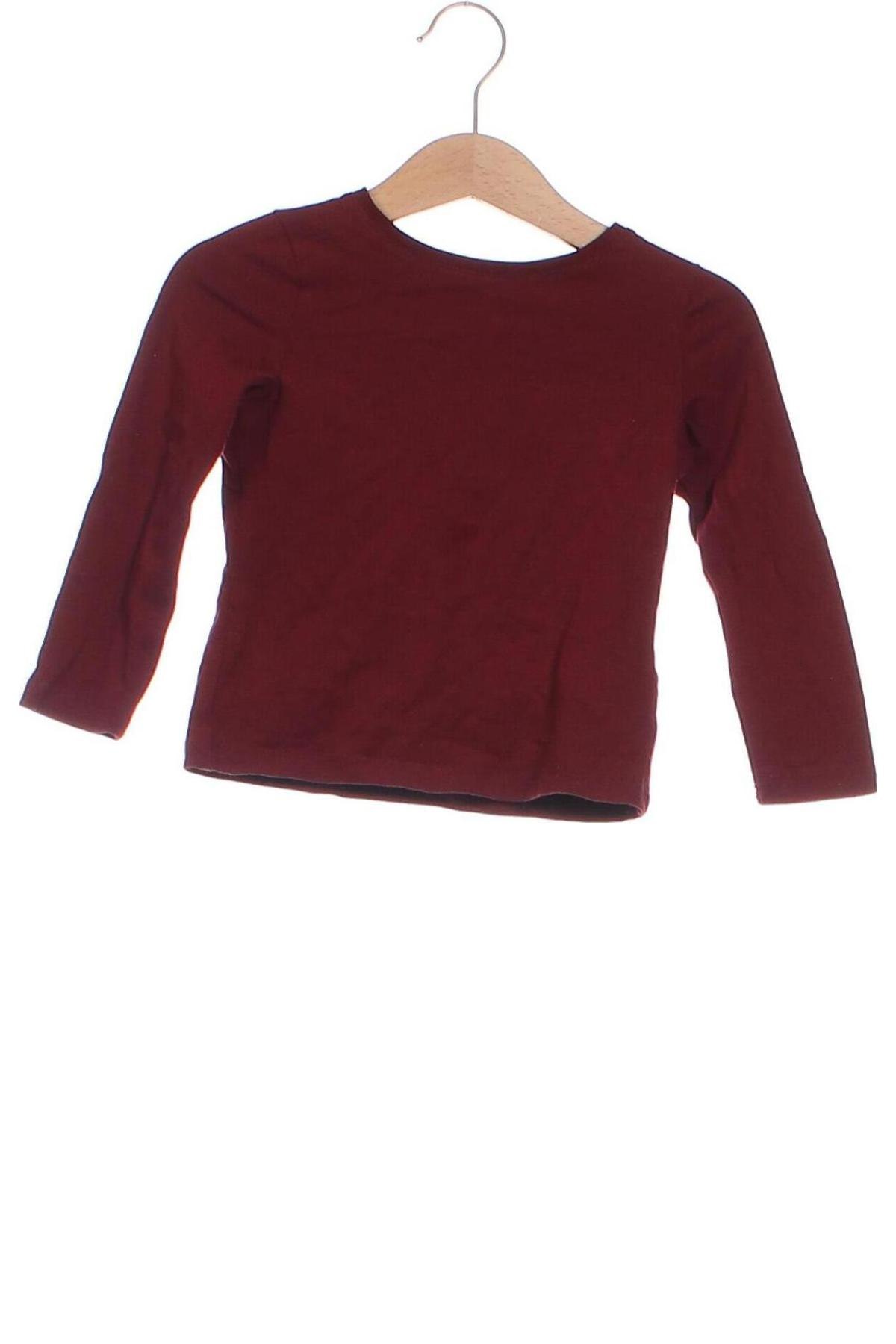 Детска блуза H&M, Размер 18-24m/ 86-98 см, Цвят Червен, Цена 6,69 лв.