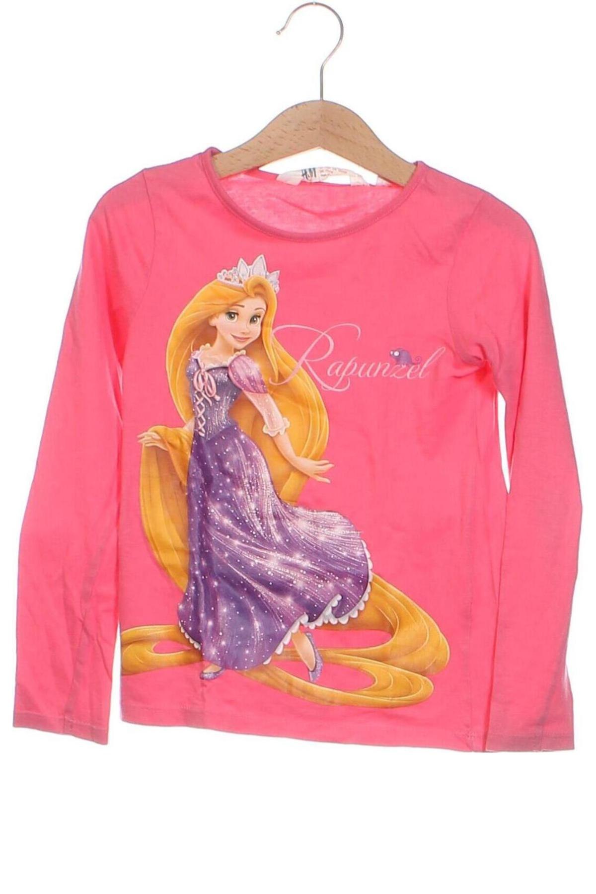 Детска блуза H&M, Размер 5-6y/ 116-122 см, Цвят Розов, Цена 7,04 лв.