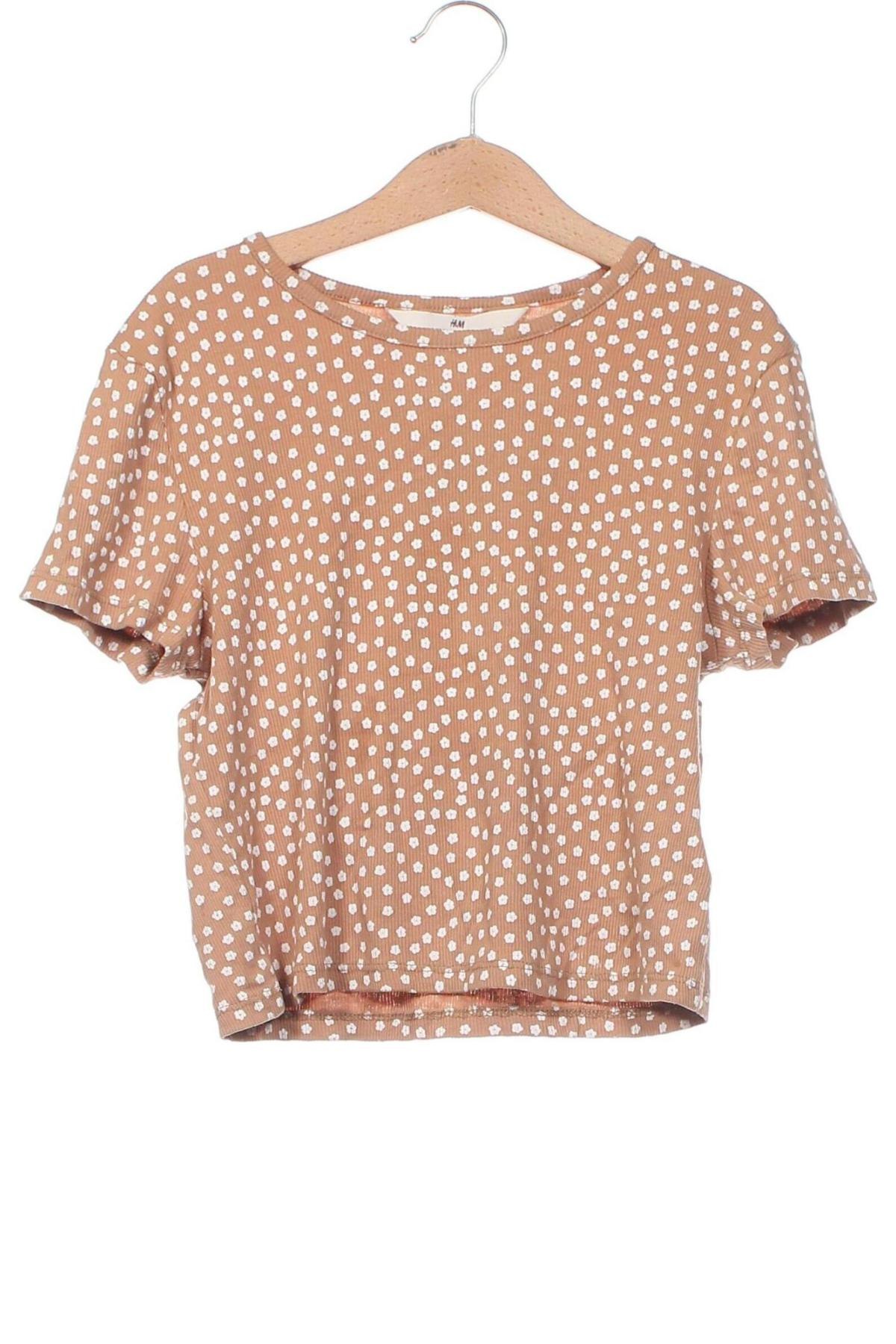 Dziecięca bluzka H&M, Rozmiar 12-13y/ 158-164 cm, Kolor Beżowy, Cena 19,35 zł