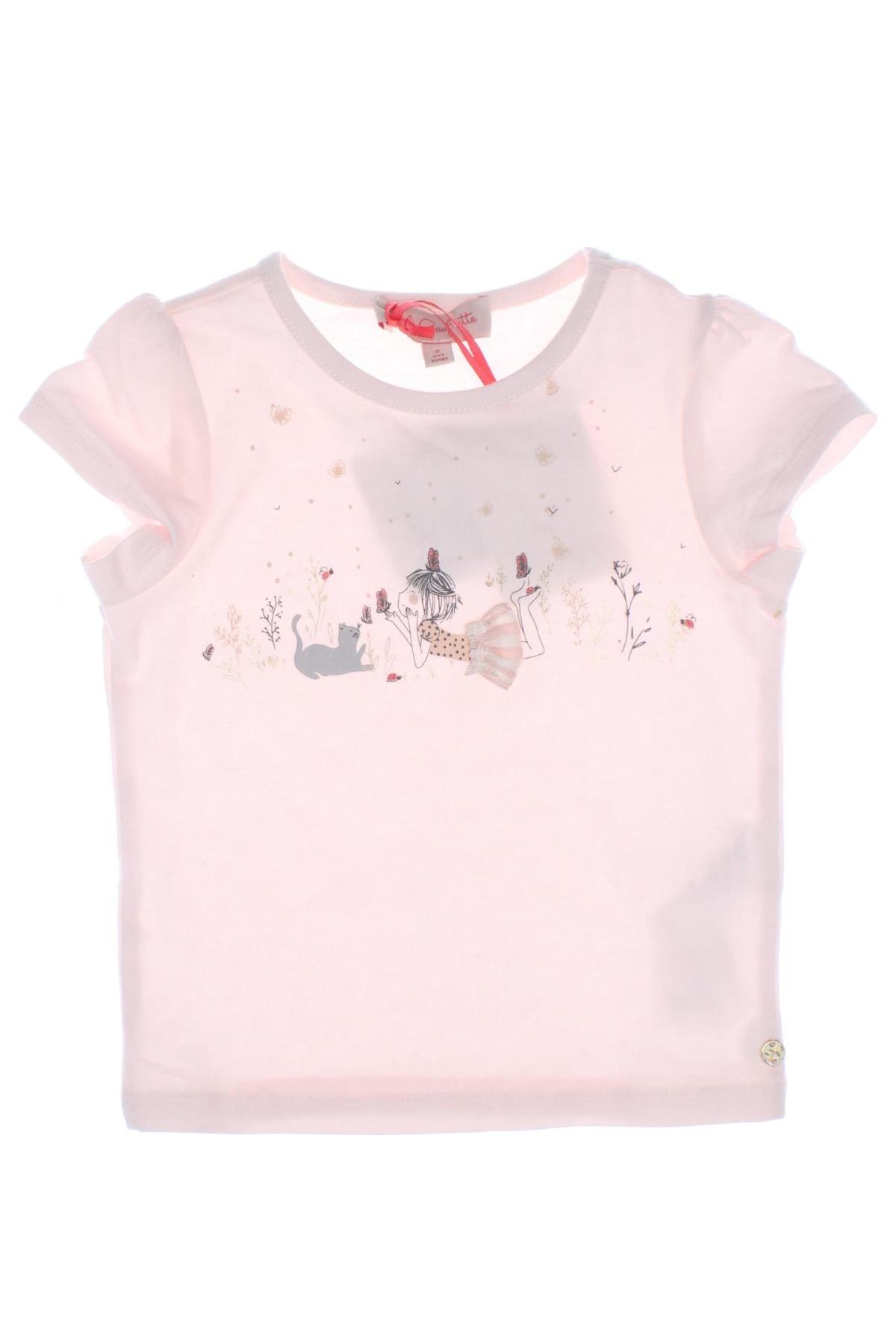 Детска блуза Lili Gaufrette, Размер 18-24m/ 86-98 см, Цвят Розов, Цена 40,80 лв.