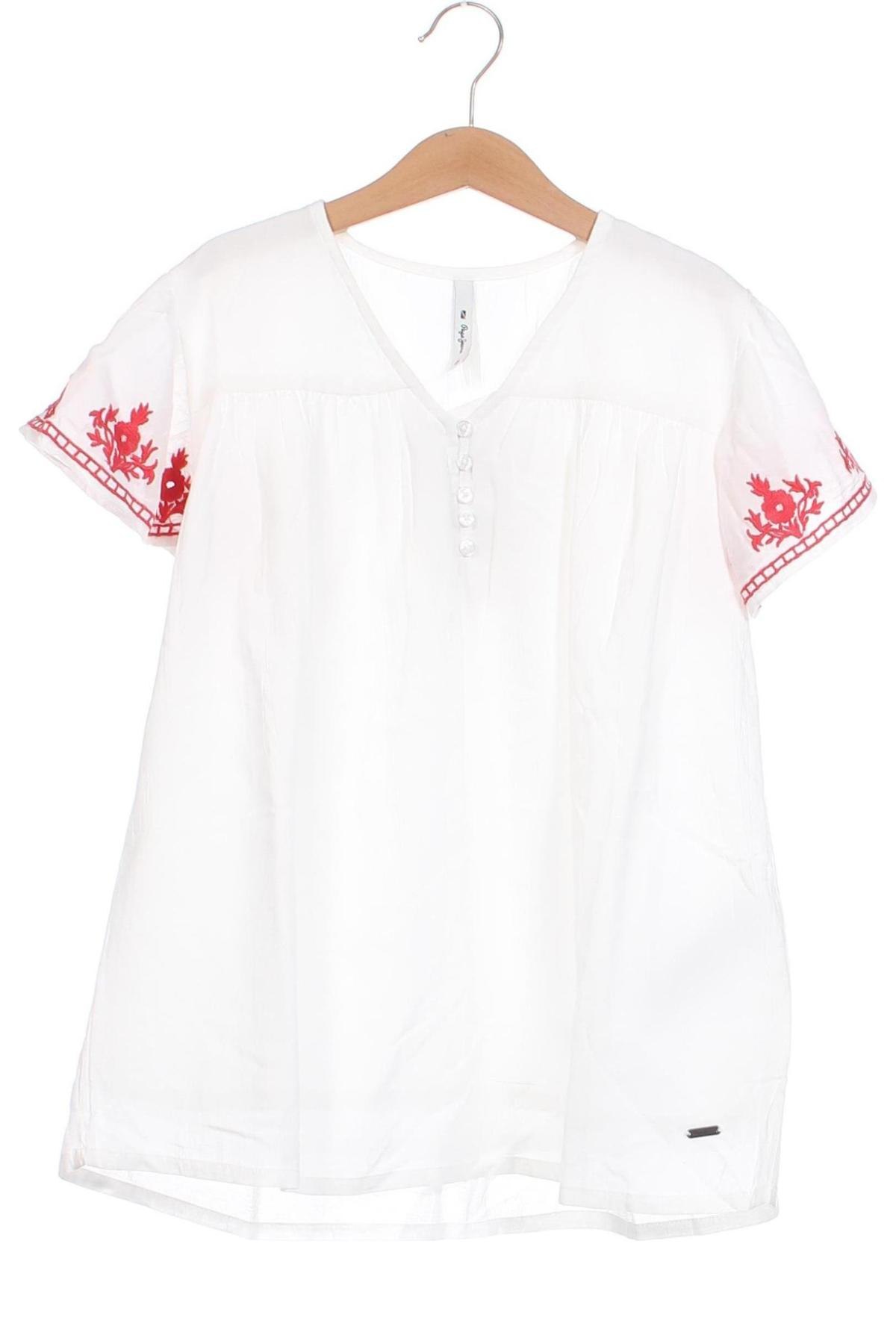 Детска блуза Pepe Jeans, Размер 10-11y/ 146-152 см, Цвят Бял, Цена 68,00 лв.