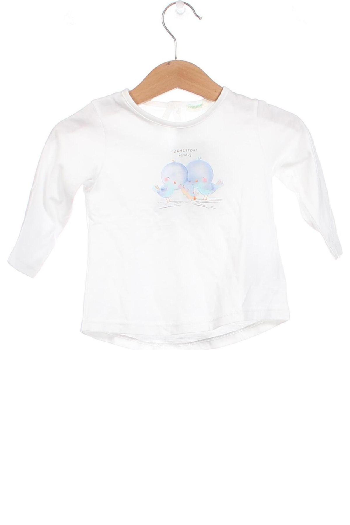 Kinder Shirt United Colors Of Benetton, Größe 6-9m/ 68-74 cm, Farbe Weiß, Preis € 13,15