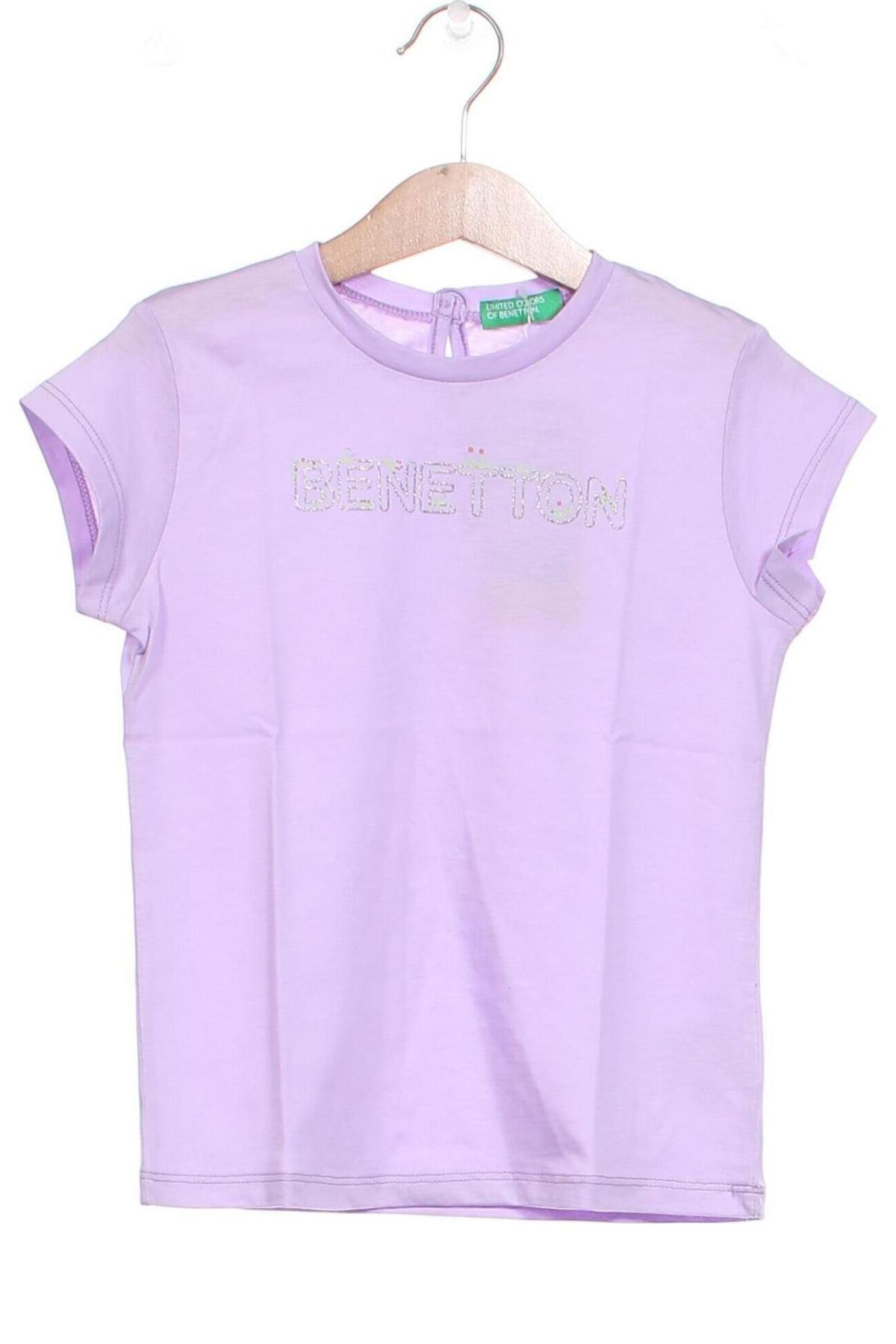 Παιδική μπλούζα United Colors Of Benetton, Μέγεθος 3-4y/ 104-110 εκ., Χρώμα Βιολετί, Τιμή 13,15 €