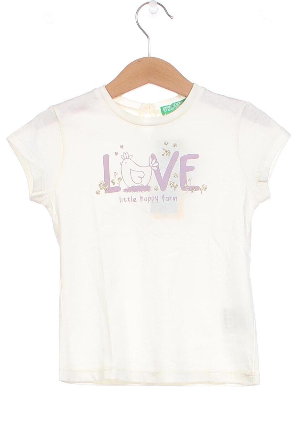 Kinder Shirt United Colors Of Benetton, Größe 18-24m/ 86-98 cm, Farbe Beige, Preis € 11,83