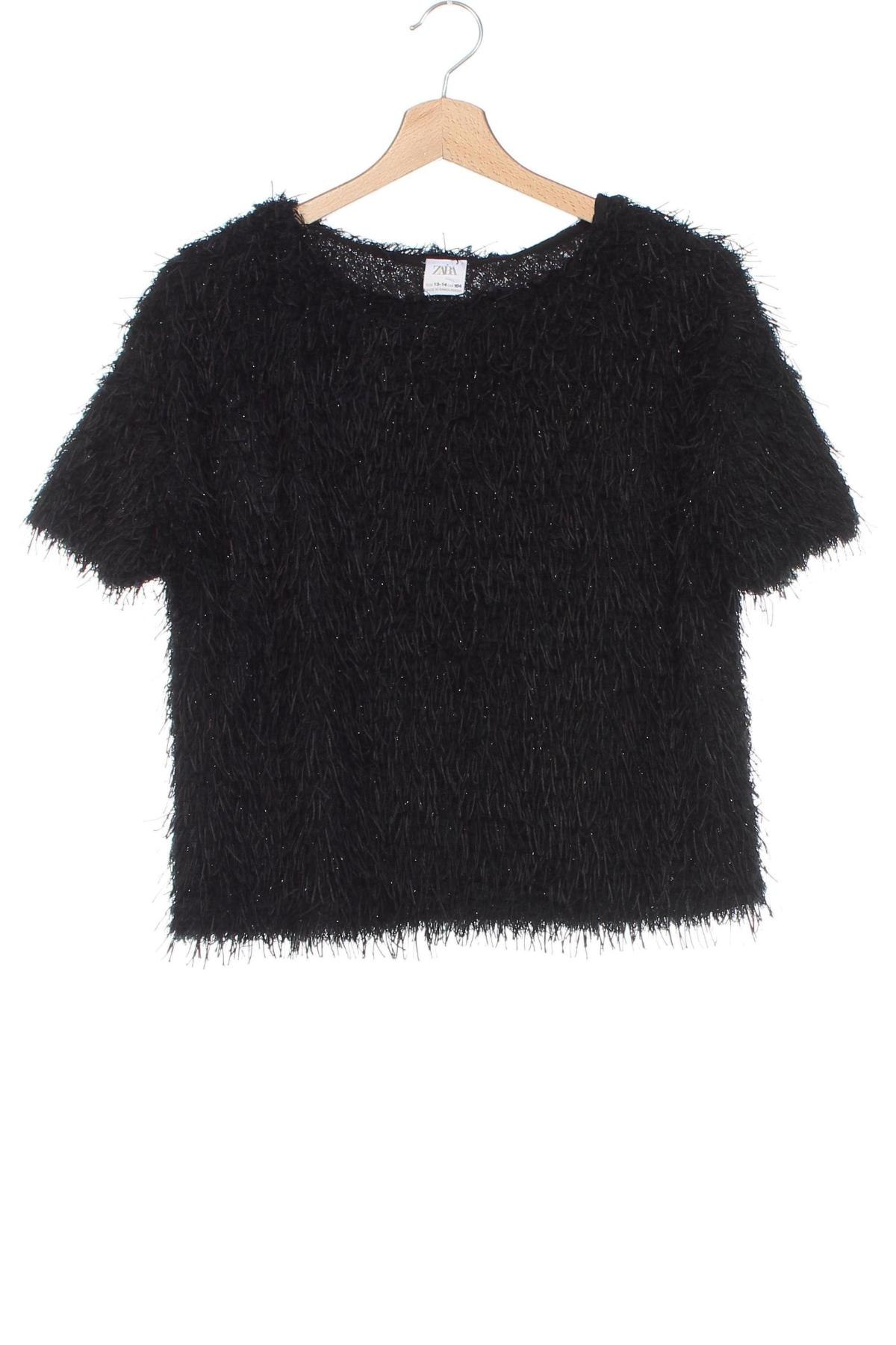 Kinder Shirt Zara, Größe 13-14y/ 164-168 cm, Farbe Schwarz, Preis 6,14 €