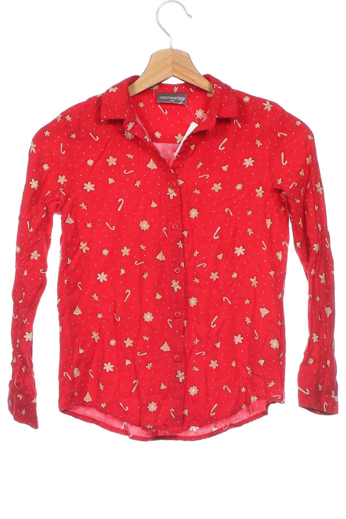 Детска риза, Размер 9-10y/ 140-146 см, Цвят Червен, Цена 7,20 лв.