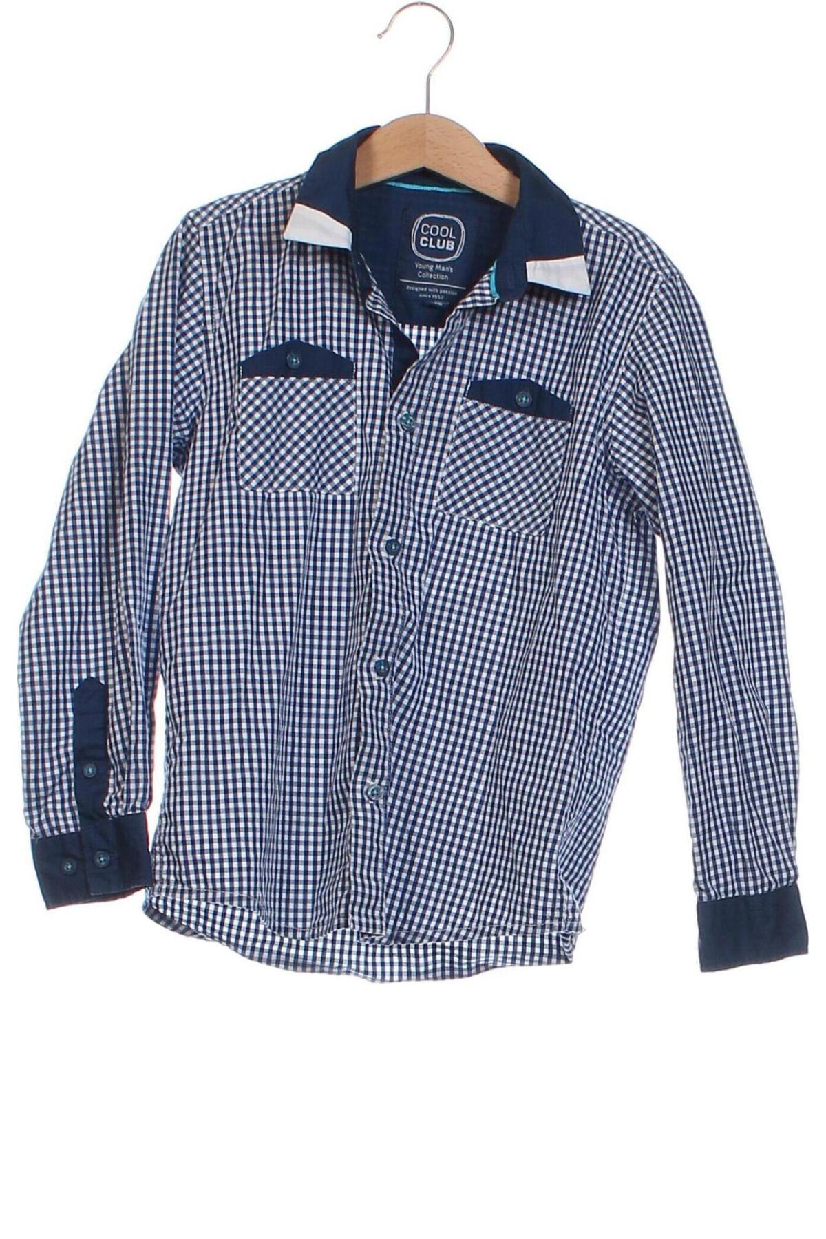 Детска риза Coolclub, Размер 6-7y/ 122-128 см, Цвят Син, Цена 6,20 лв.