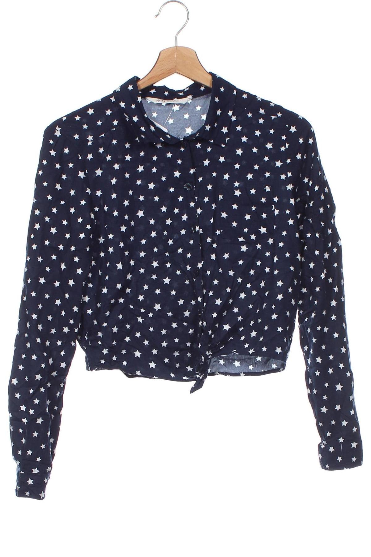 Dětská košile  H&M, Velikost 13-14y/ 164-168 cm, Barva Modrá, Cena  70,00 Kč