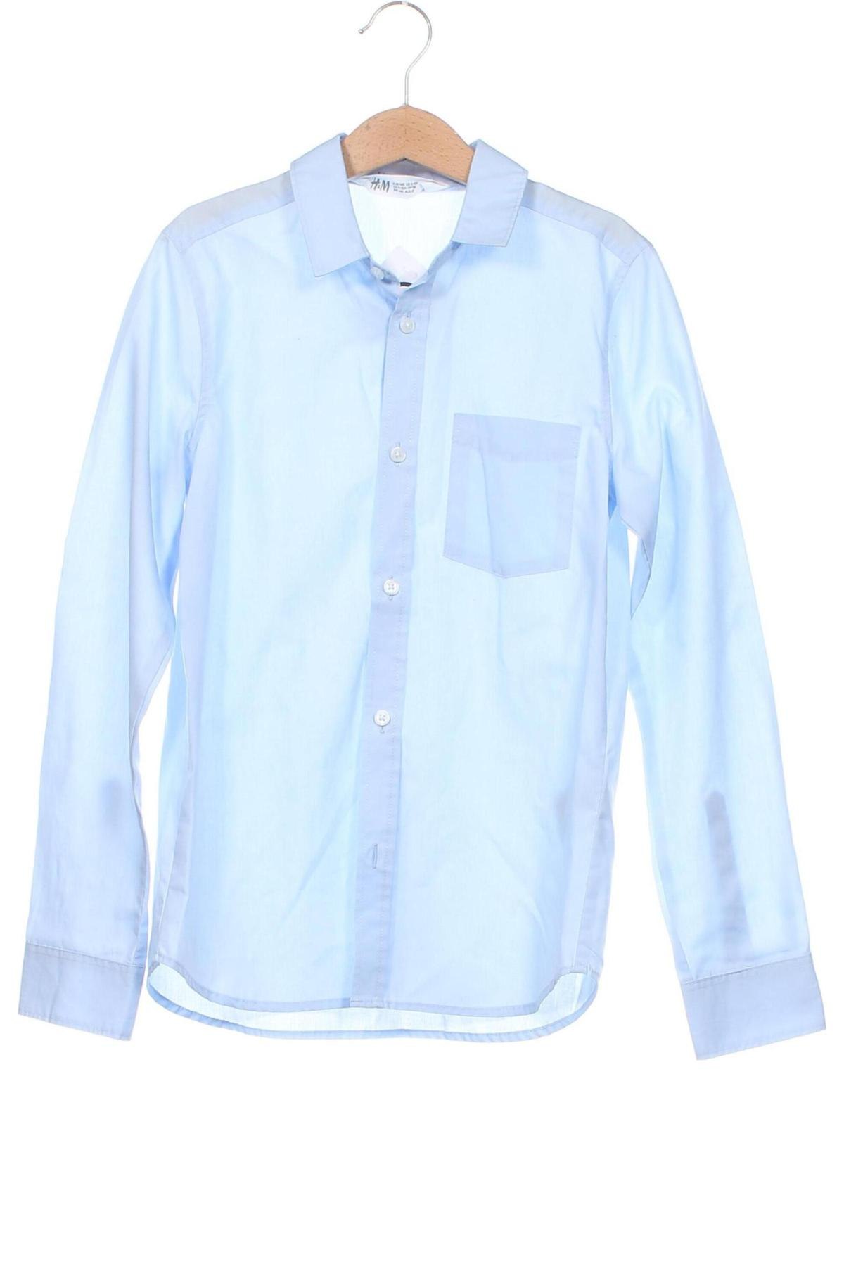 Детска риза H&M, Размер 8-9y/ 134-140 см, Цвят Син, Цена 7,20 лв.