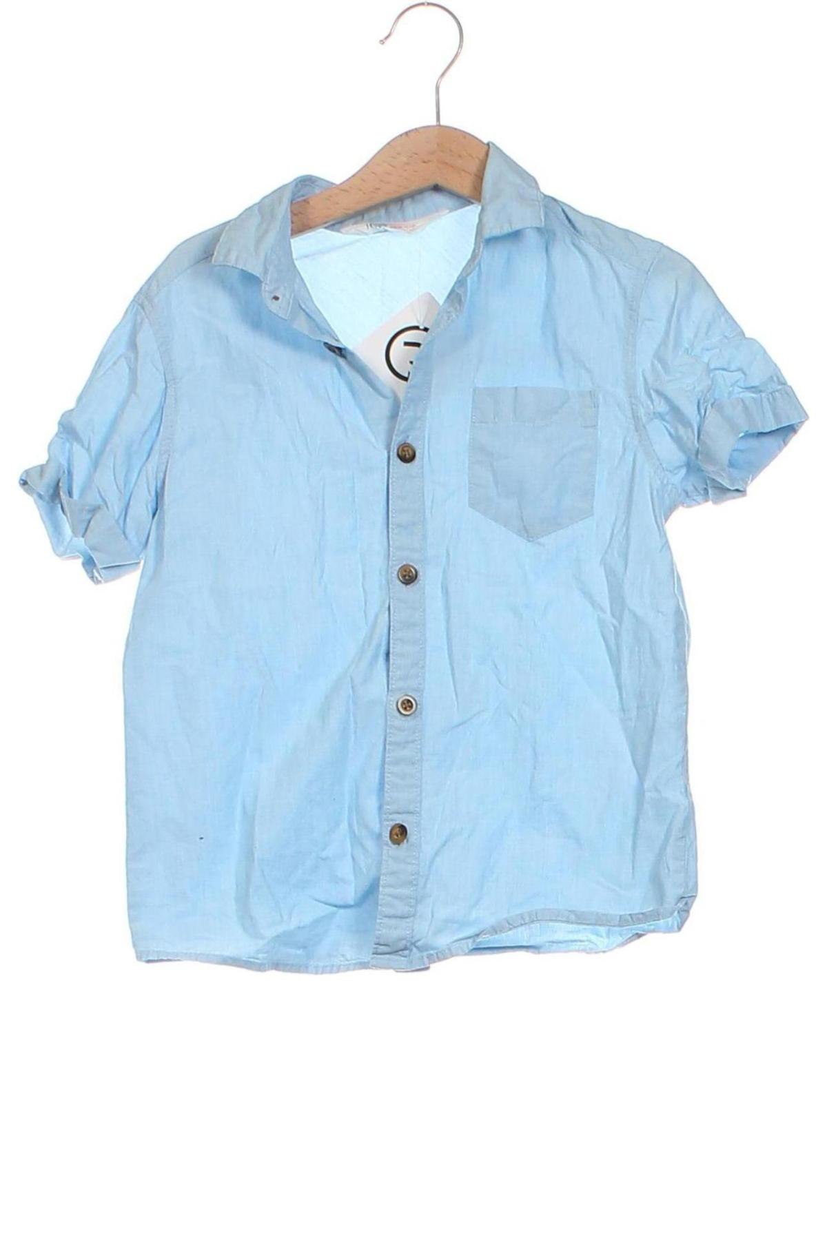 Kinderhemd H&M, Größe 4-5y/ 110-116 cm, Farbe Blau, Preis € 3,34