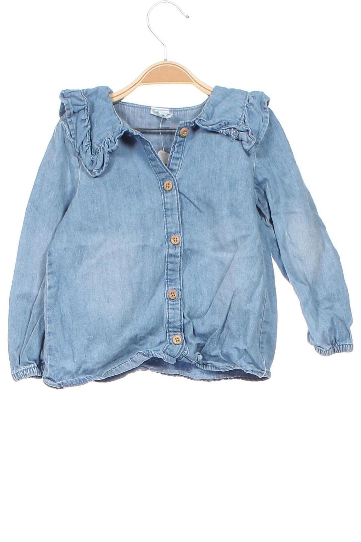 Kinderhemd H&M, Größe 18-24m/ 86-98 cm, Farbe Blau, Preis € 3,68