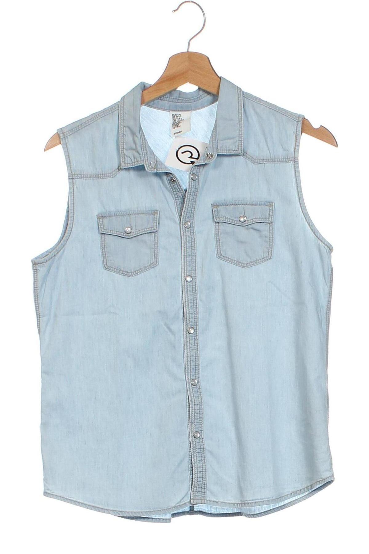 Dětská košile  H&M, Velikost 14-15y/ 168-170 cm, Barva Modrá, Cena  90,00 Kč