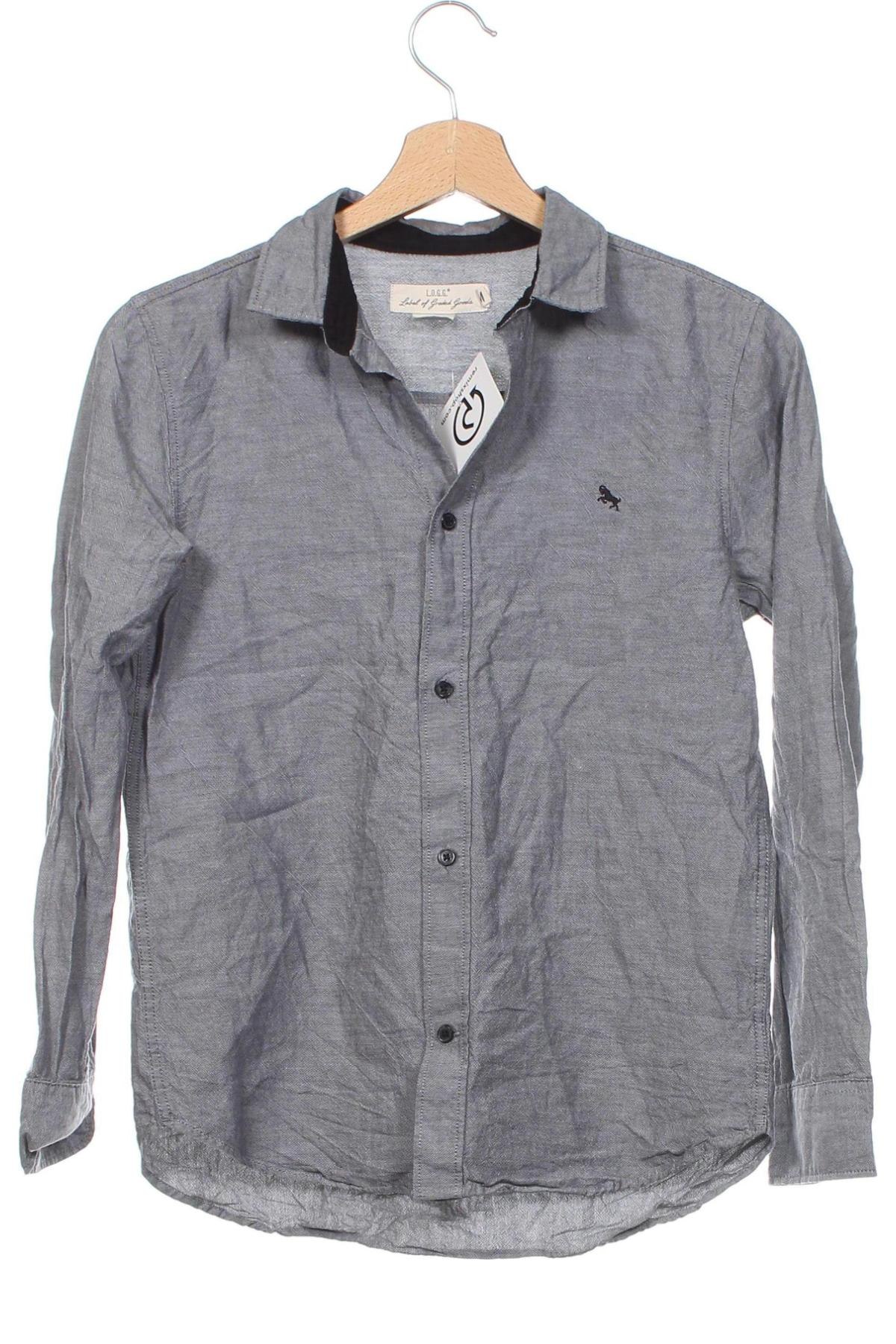 Παιδικό πουκάμισο H&M L.O.G.G., Μέγεθος 11-12y/ 152-158 εκ., Χρώμα Γκρί, Τιμή 4,01 €
