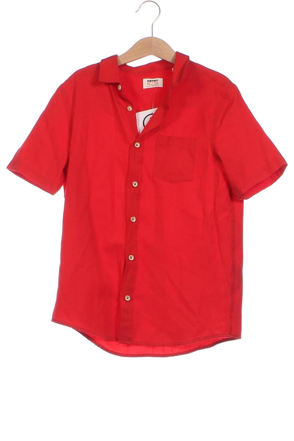 Kinderhemd Koton, Größe 8-9y/ 134-140 cm, Farbe Rot, Preis 12,74 €