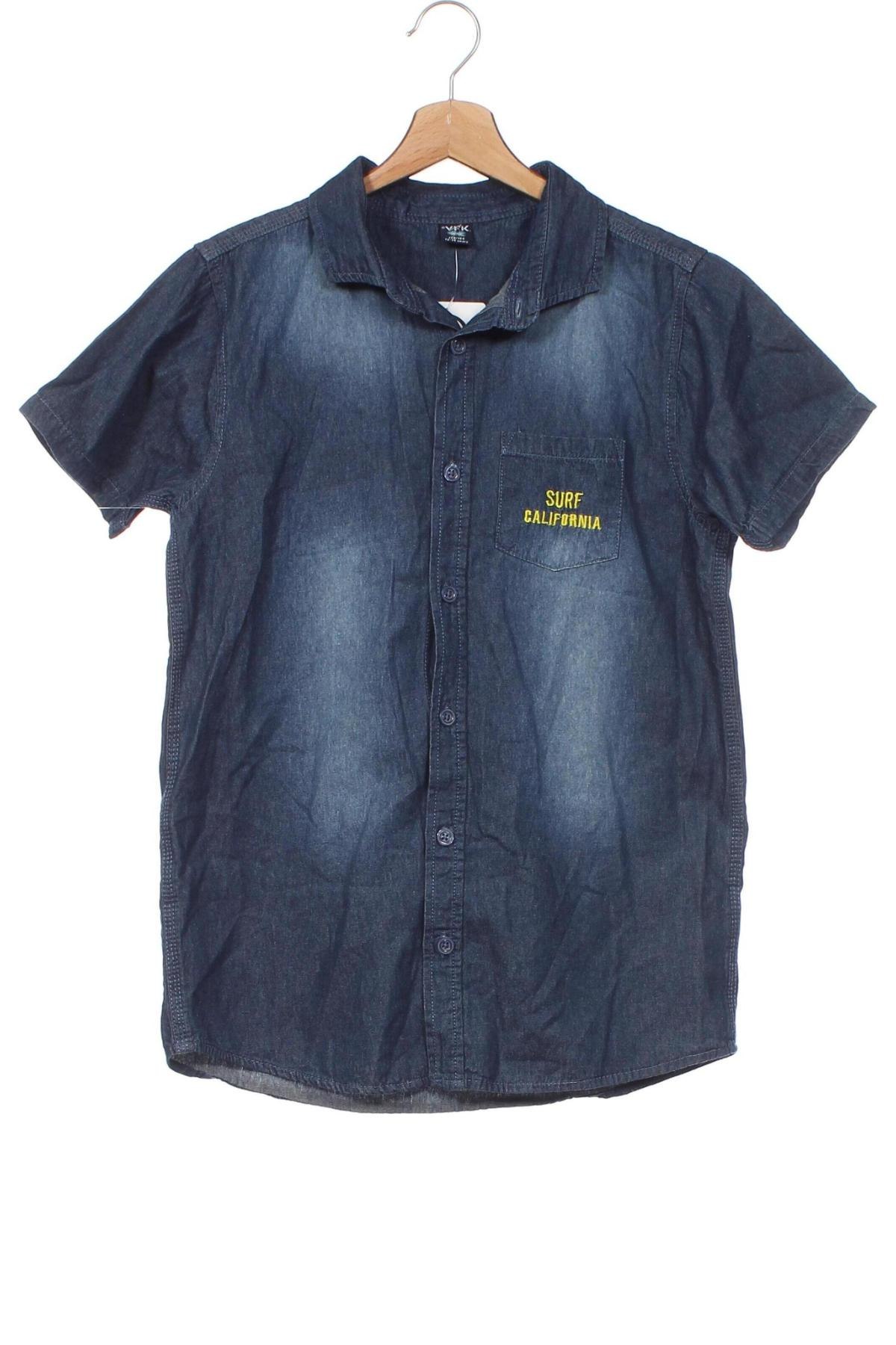 Παιδικό πουκάμισο Y.F.K., Μέγεθος 12-13y/ 158-164 εκ., Χρώμα Μπλέ, Τιμή 3,40 €