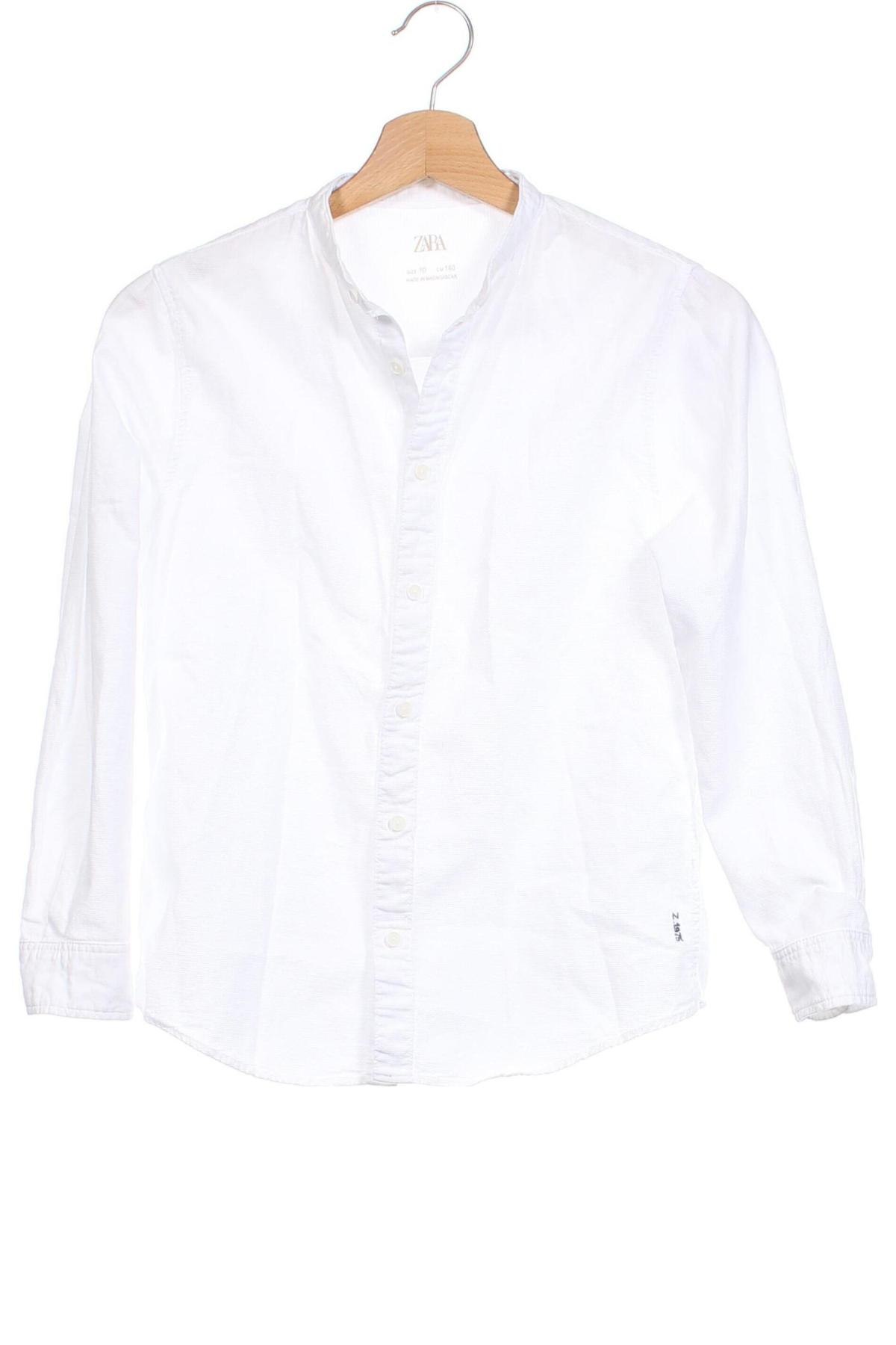 Dětská košile  Zara, Velikost 9-10y/ 140-146 cm, Barva Bílá, Cena  176,00 Kč