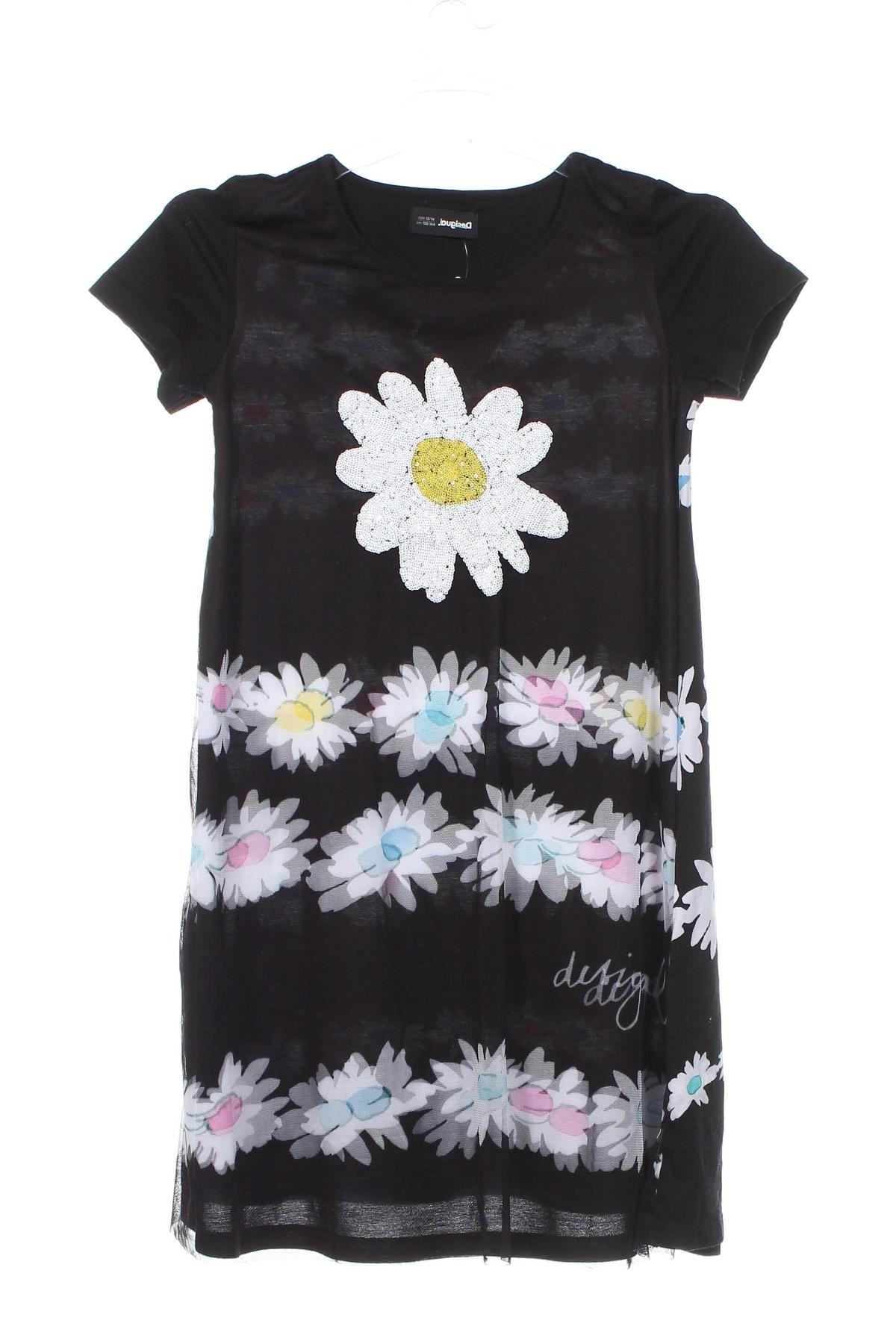 Rochie pentru copii Desigual, Mărime 12-13y/ 158-164 cm, Culoare Negru, Preț 81,04 Lei