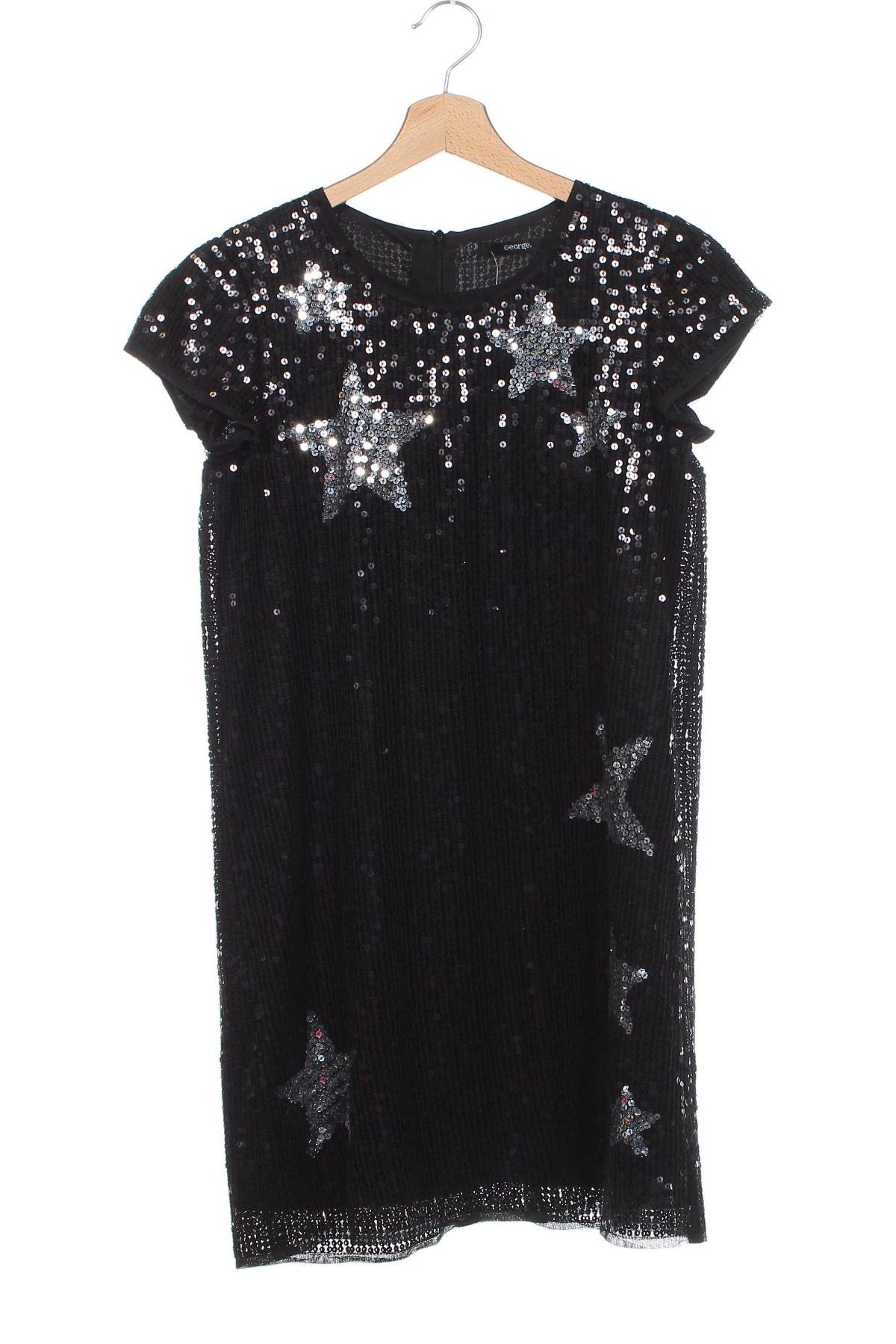 Παιδικό φόρεμα George, Μέγεθος 11-12y/ 152-158 εκ., Χρώμα Μαύρο, Τιμή 4,66 €