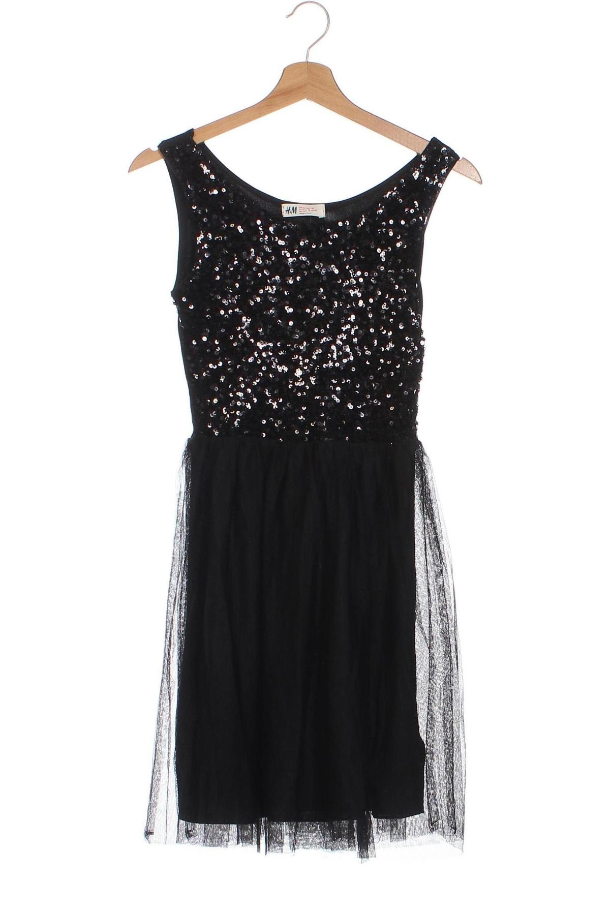 Детска рокля H&M, Размер 13-14y/ 164-168 см, Цвят Черен, Цена 14,40 лв.