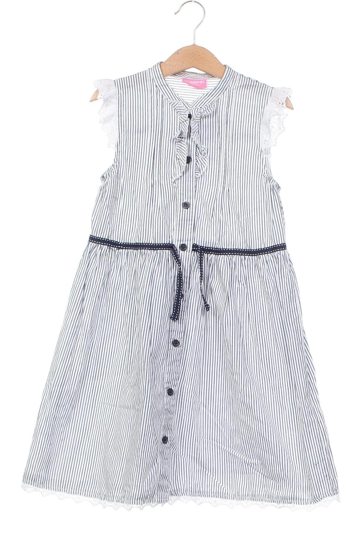 Детска рокля LC Waikiki, Размер 7-8y/ 128-134 см, Цвят Бял, Цена 29,48 лв.