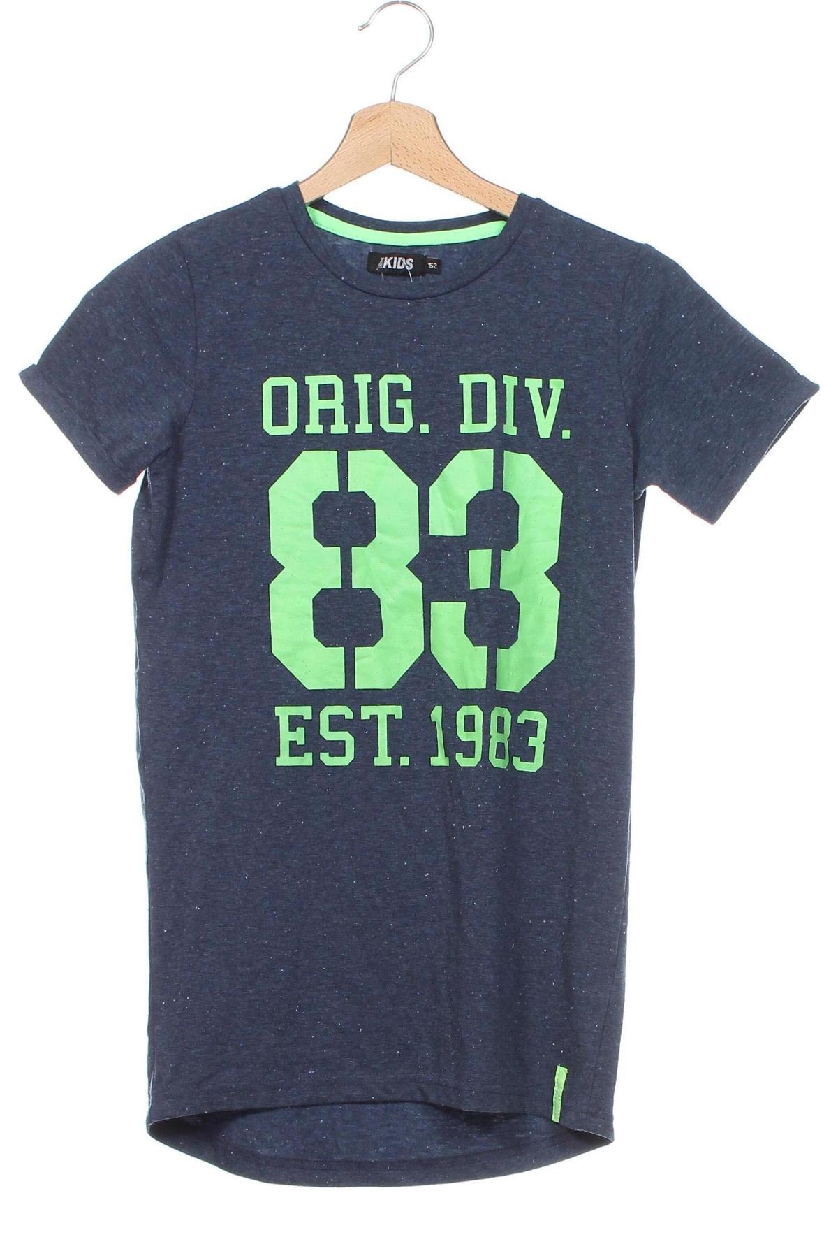 Детска тениска, Размер 10-11y/ 146-152 см, Цвят Син, Цена 7,00 лв.