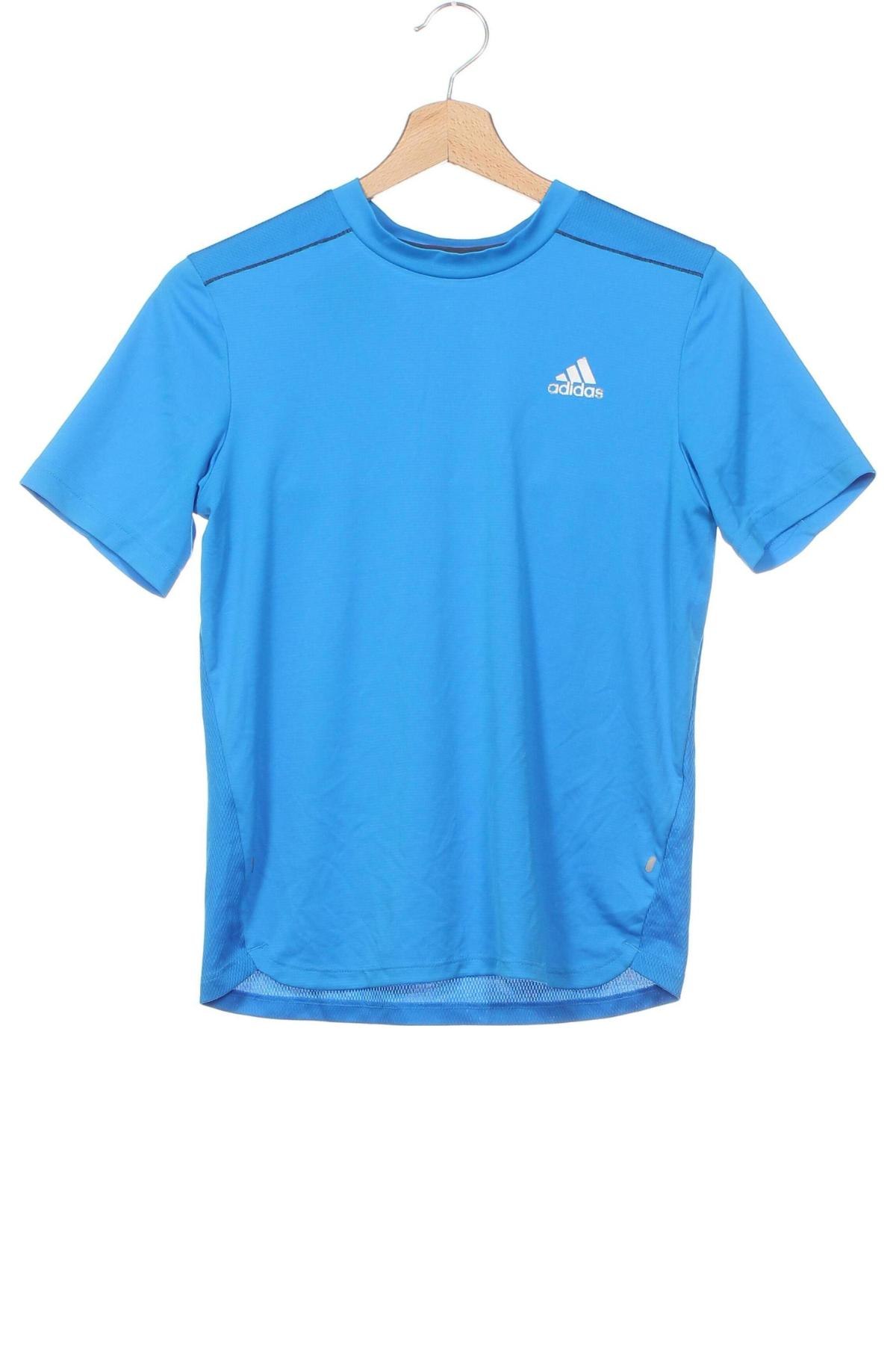 Dziecięcy T-shirt Adidas, Rozmiar 11-12y/ 152-158 cm, Kolor Niebieski, Cena 92,76 zł