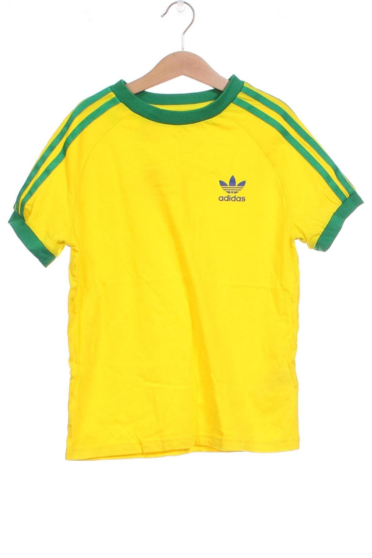 Dziecięcy T-shirt Adidas Originals, Rozmiar 8-9y/ 134-140 cm, Kolor Żółty, Cena 61,57 zł