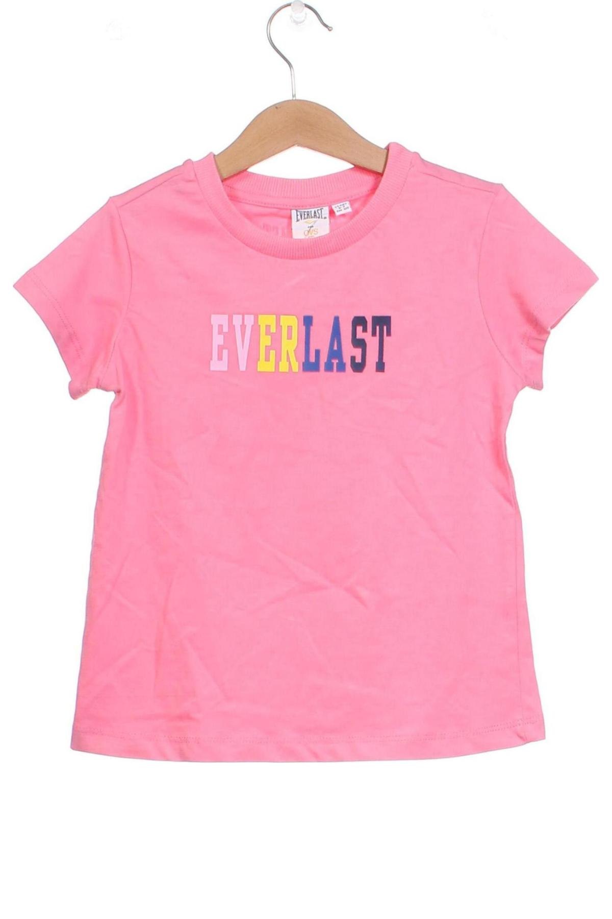 Детска тениска Everlast, Размер 6-7y/ 122-128 см, Цвят Розов, Цена 13,20 лв.