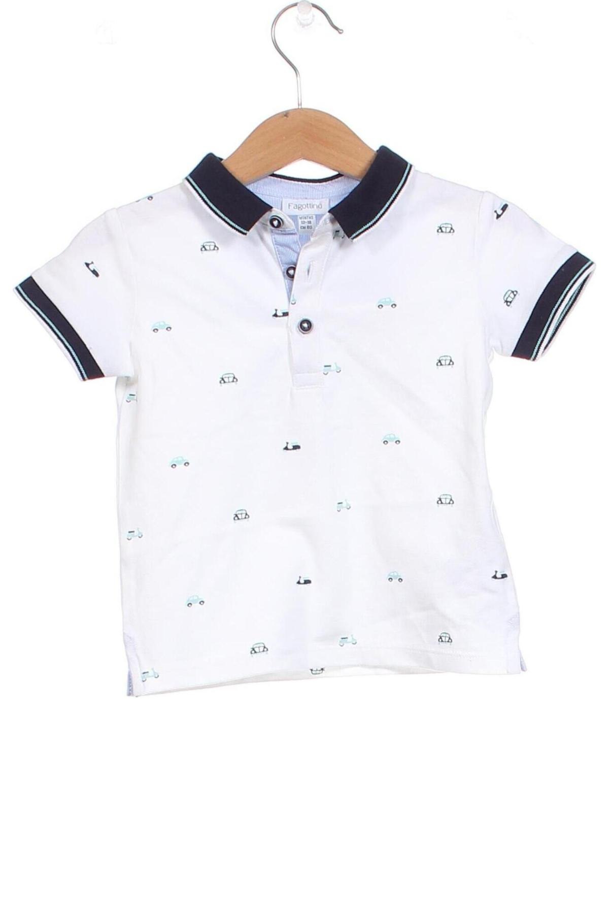 Kinder T-Shirt Fagottino By Oviesse, Größe 12-18m/ 80-86 cm, Farbe Weiß, Preis € 8,25