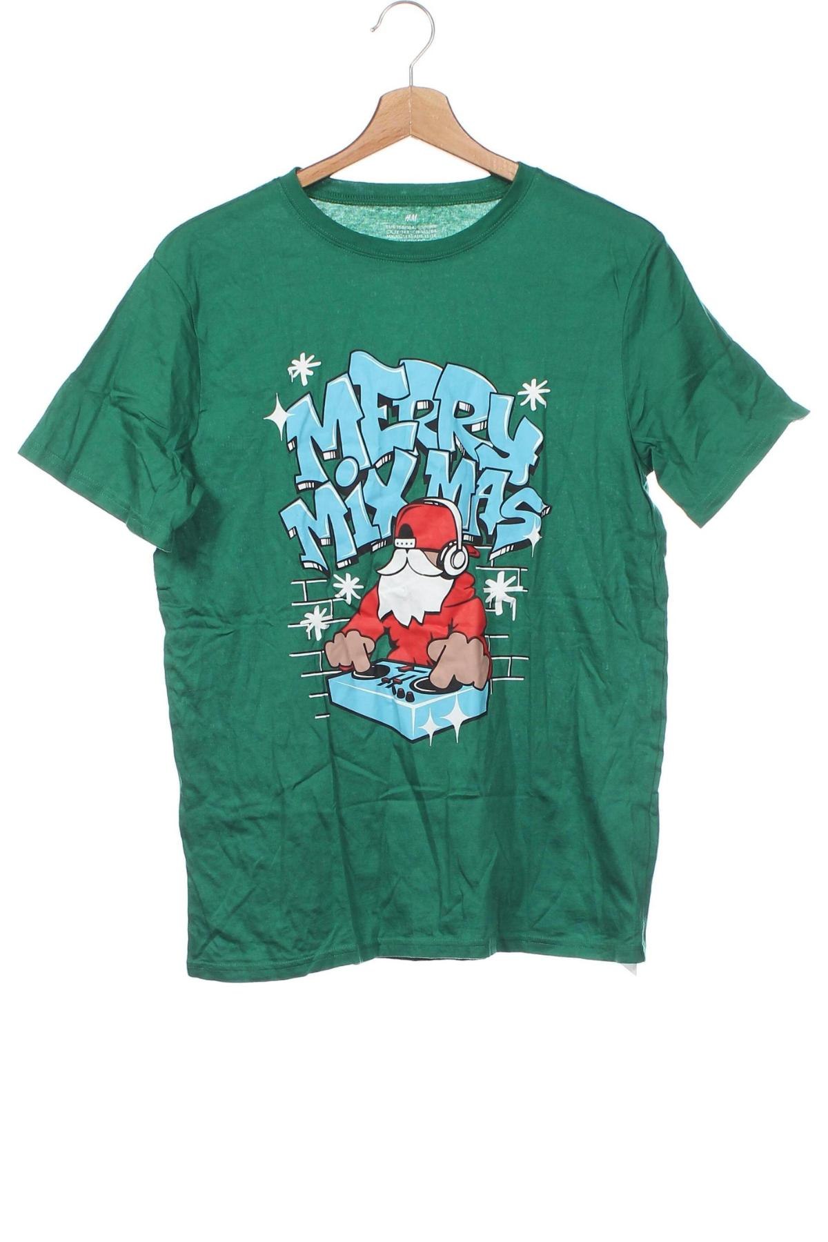 Kinder T-Shirt H&M, Größe 12-13y/ 158-164 cm, Farbe Grün, Preis € 4,87