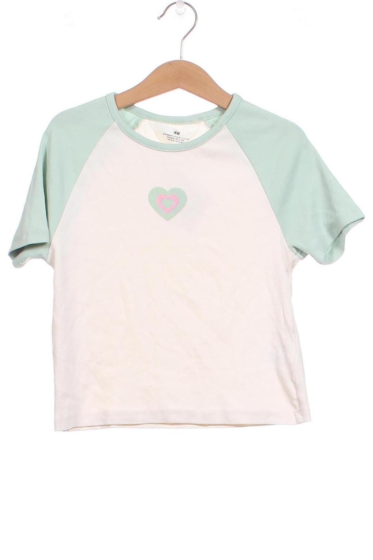 Dziecięcy T-shirt H&M, Rozmiar 12-13y/ 158-164 cm, Kolor ecru, Cena 22,39 zł