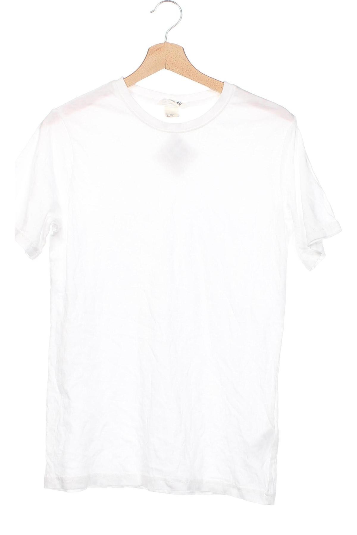 Tricou pentru copii H&M, Mărime 12-13y/ 158-164 cm, Culoare Alb, Preț 24,67 Lei
