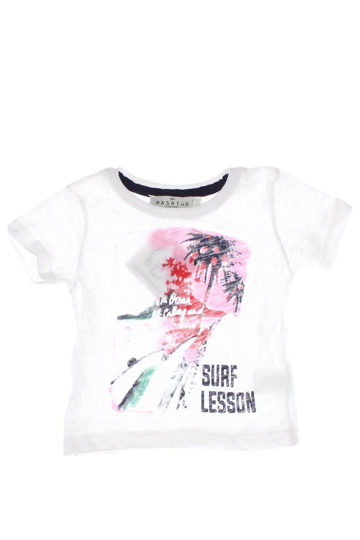 Dziecięcy T-shirt Hash Tag, Rozmiar 3-6m/ 62-68 cm, Kolor Biały, Cena 41,79 zł