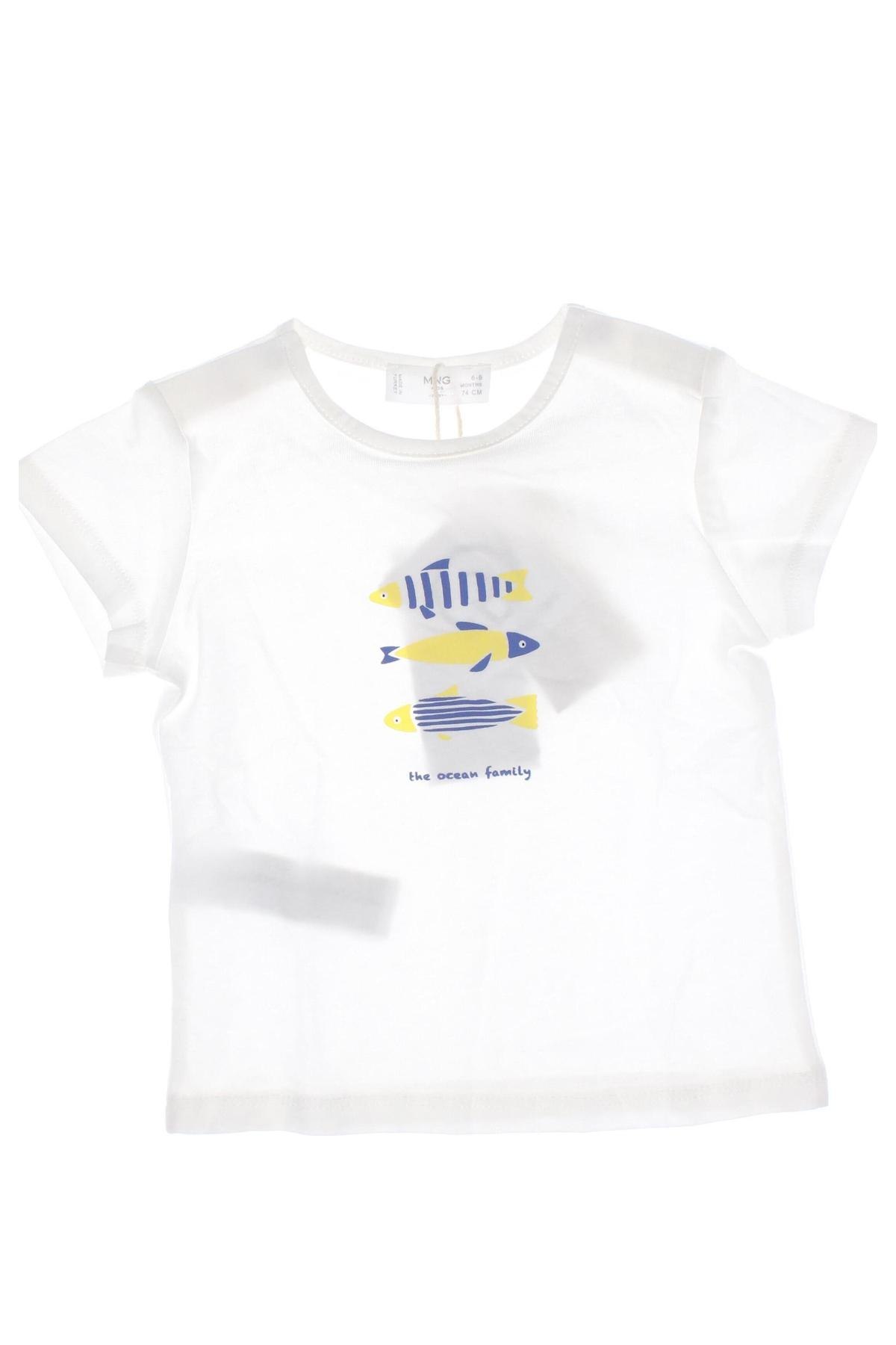 Tricou pentru copii Mango, Mărime 6-9m/ 68-74 cm, Culoare Alb, Preț 19,74 Lei