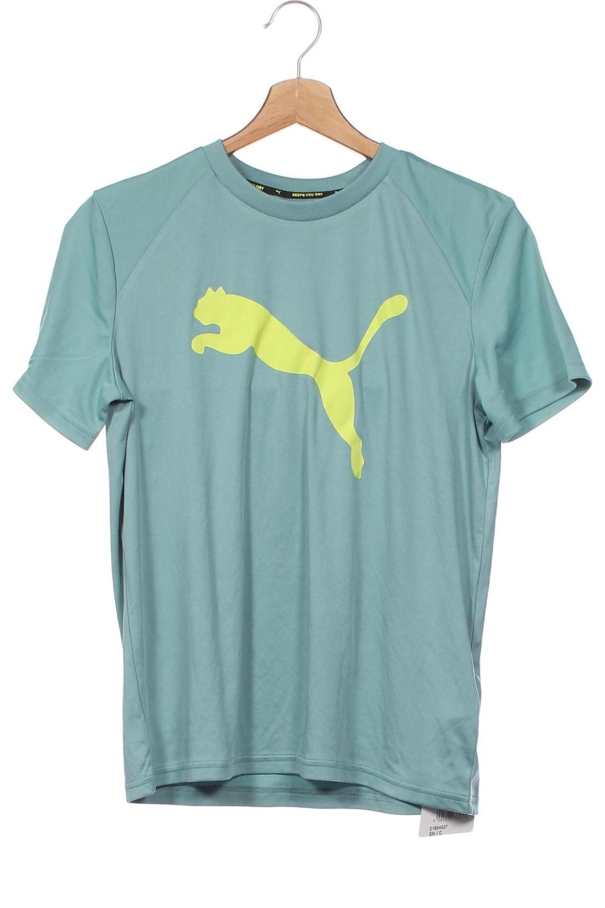 Dziecięcy T-shirt PUMA, Rozmiar 13-14y/ 164-168 cm, Kolor Zielony, Cena 35,18 zł