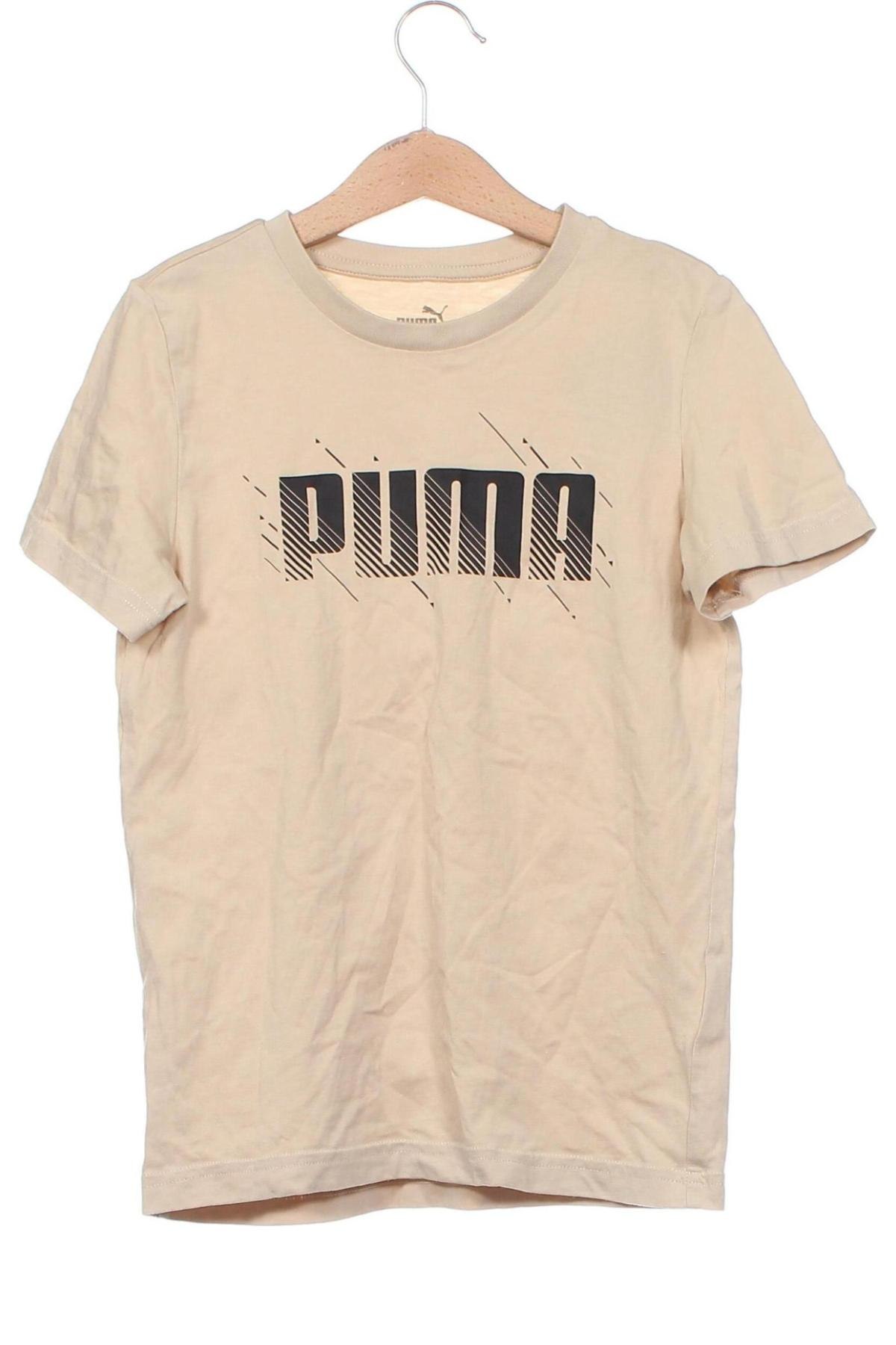 Kinder T-Shirt PUMA, Größe 9-10y/ 140-146 cm, Farbe Beige, Preis 6,40 €