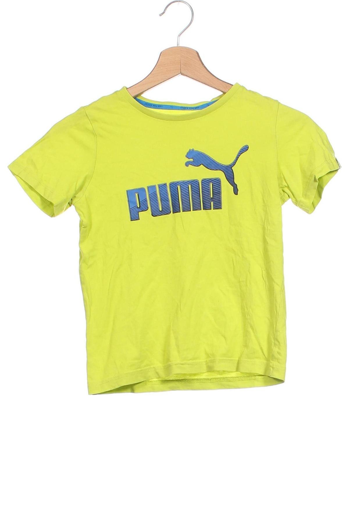 Tricou pentru copii PUMA, Mărime 7-8y/ 128-134 cm, Culoare Verde, Preț 51,02 Lei